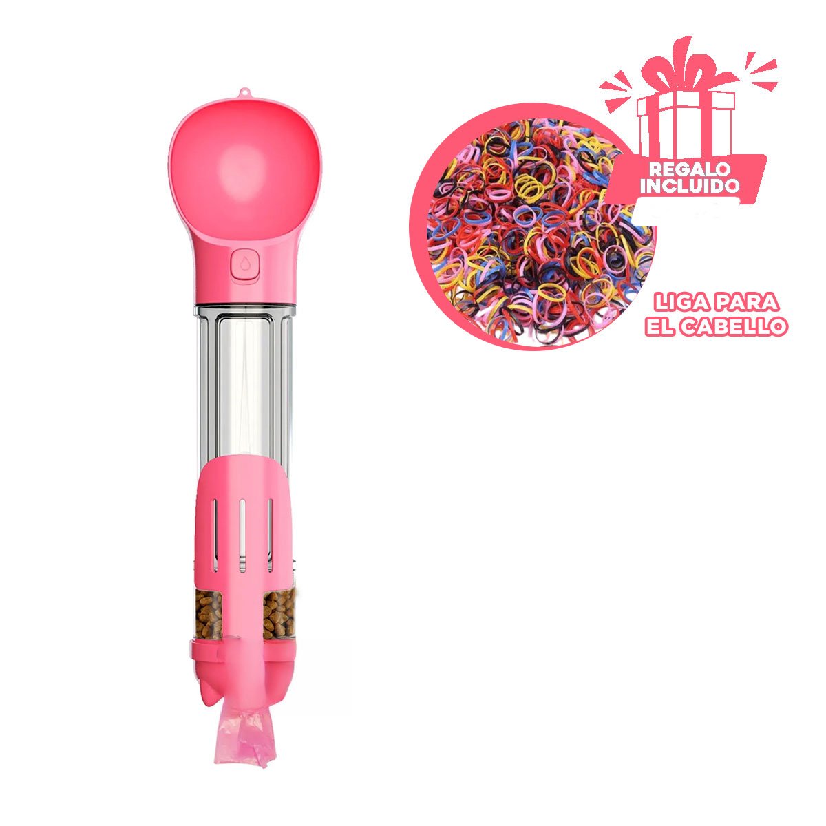 CONTENEDOR DE VIAJE 4 EN 1 ROSADO GRANDE PARA UN ORDEN DE VIVIENDA REAL YLIGAS REGALO - 2