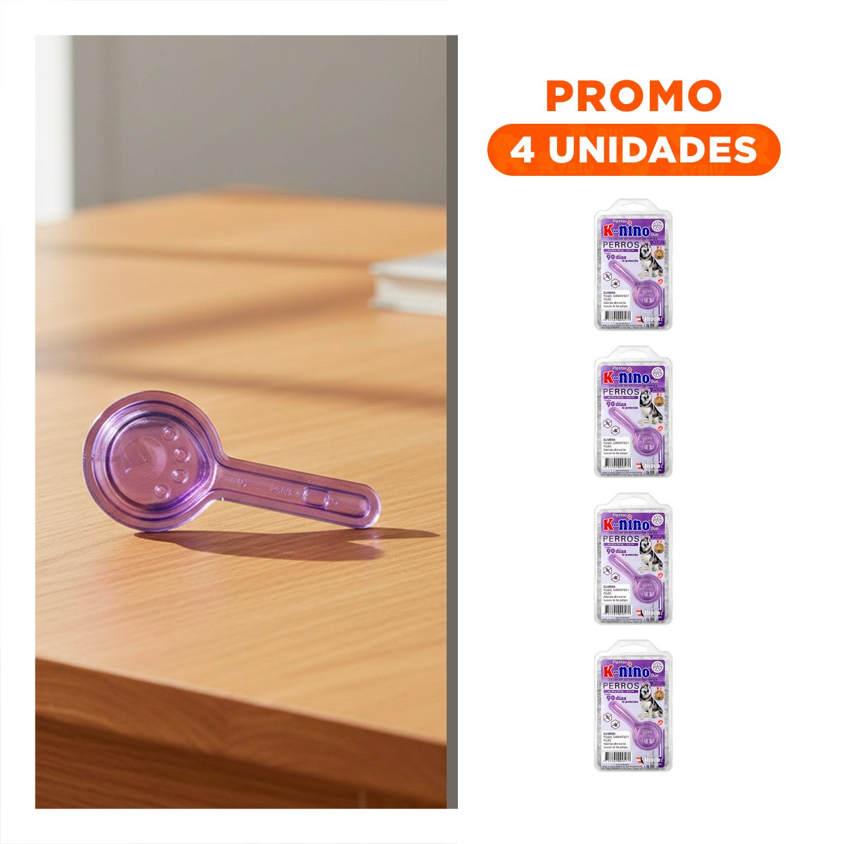 PACK4 PIPETA ANTIPULGA PARA PERROS DE 20 A 50 KG MUY FIRME - 1