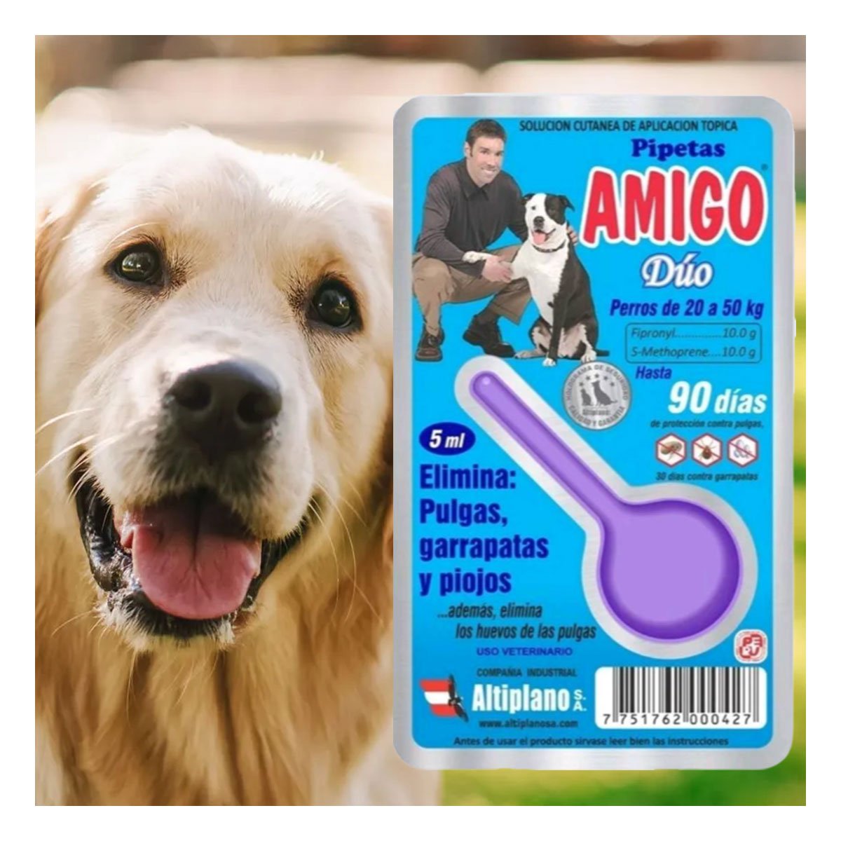 PACK2 SOLUCION TOPICA DE 5 ML PARA PERROS PARA SU DIARIO USO YPAPEL REGALO - 2