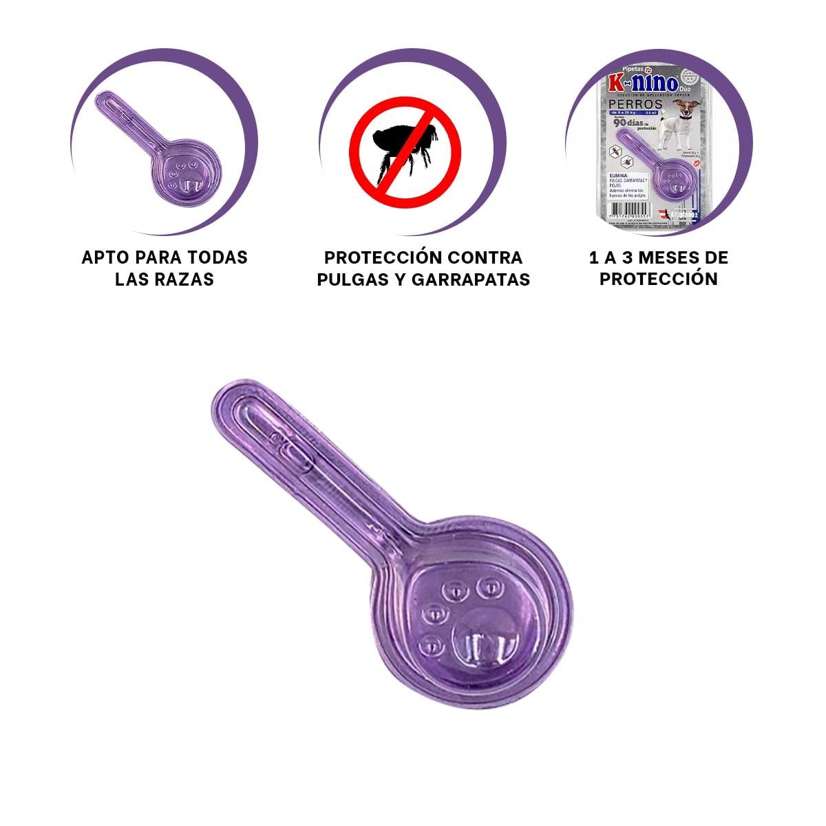 PIPETA ANTIPULGA PARA PERROS DE 0 A 20 KG DE CALIDAD REAL YSTICKY - 5