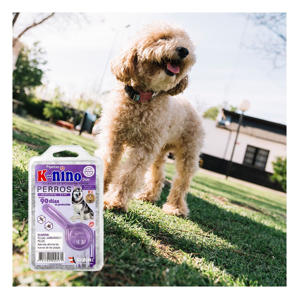 PIPETA ANTIPULGA PARA PERROS DE 20 A 50 KG SANITARIA PARA MUCHA CALMA - 3