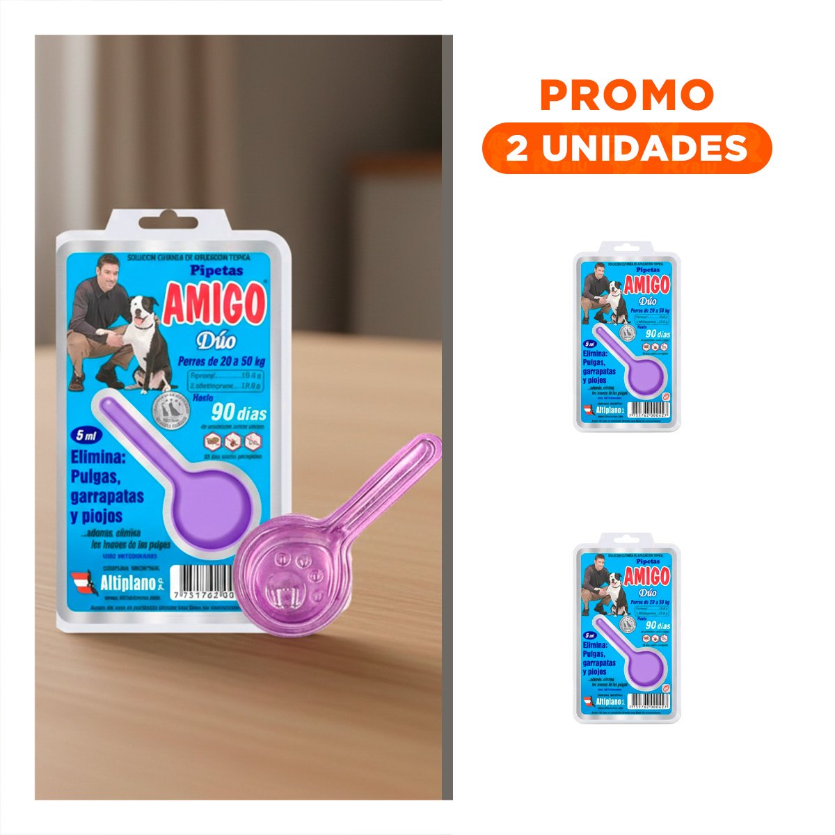 PACK2 BARRERA PROTECTORA DE 5 ML PARA PERROS PARA MAS ESTILO YREGALO STICKER - 1