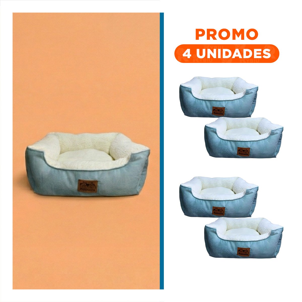 PACK4 REFUGIO ACOLCHADO VERDE TALLA S DE PIEL DE CARNERO PARA RINCONES ARMONICOS - 1