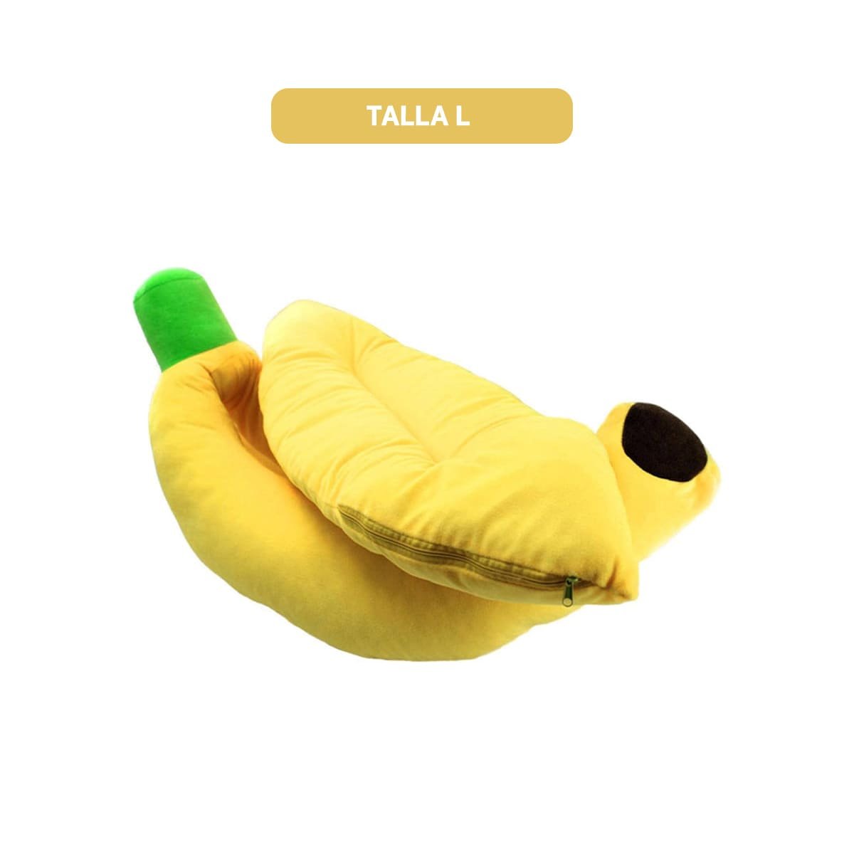 ALMOHADON CONFORTABLE Y ENVOLVENTE TIPO PLATANO PARA MASCOTA TALLA L YSTICKY - 5