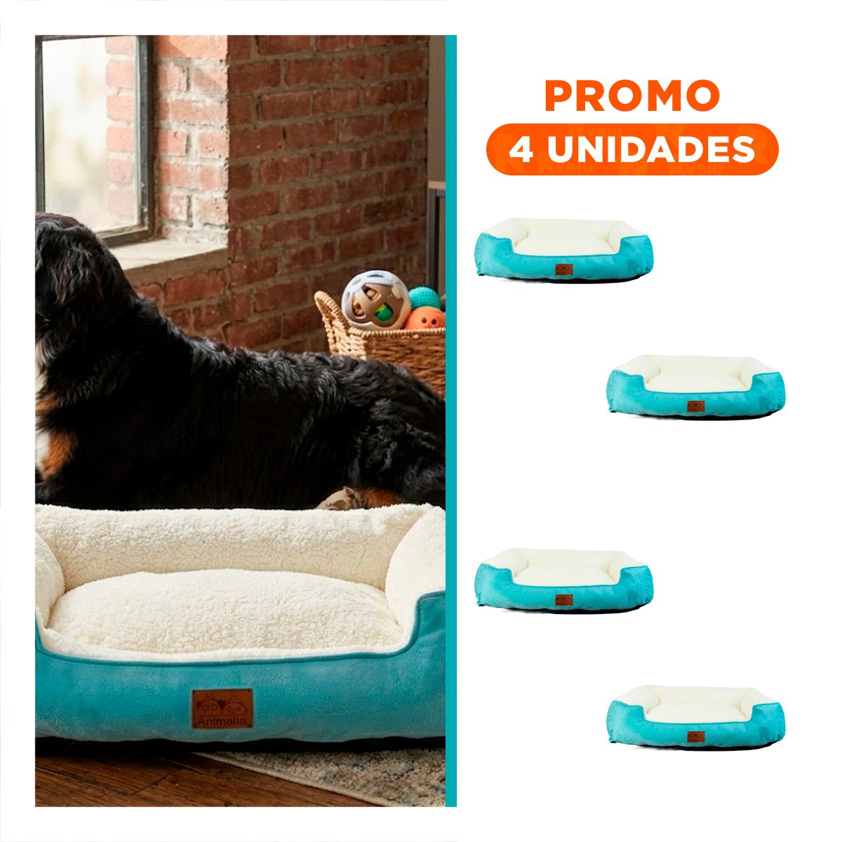 PACK4 REFUGIO ACOLCHADO VERDE TALLA XL DE PIEL DE CARNERO PARA RINCONES ARMONICOS - 1