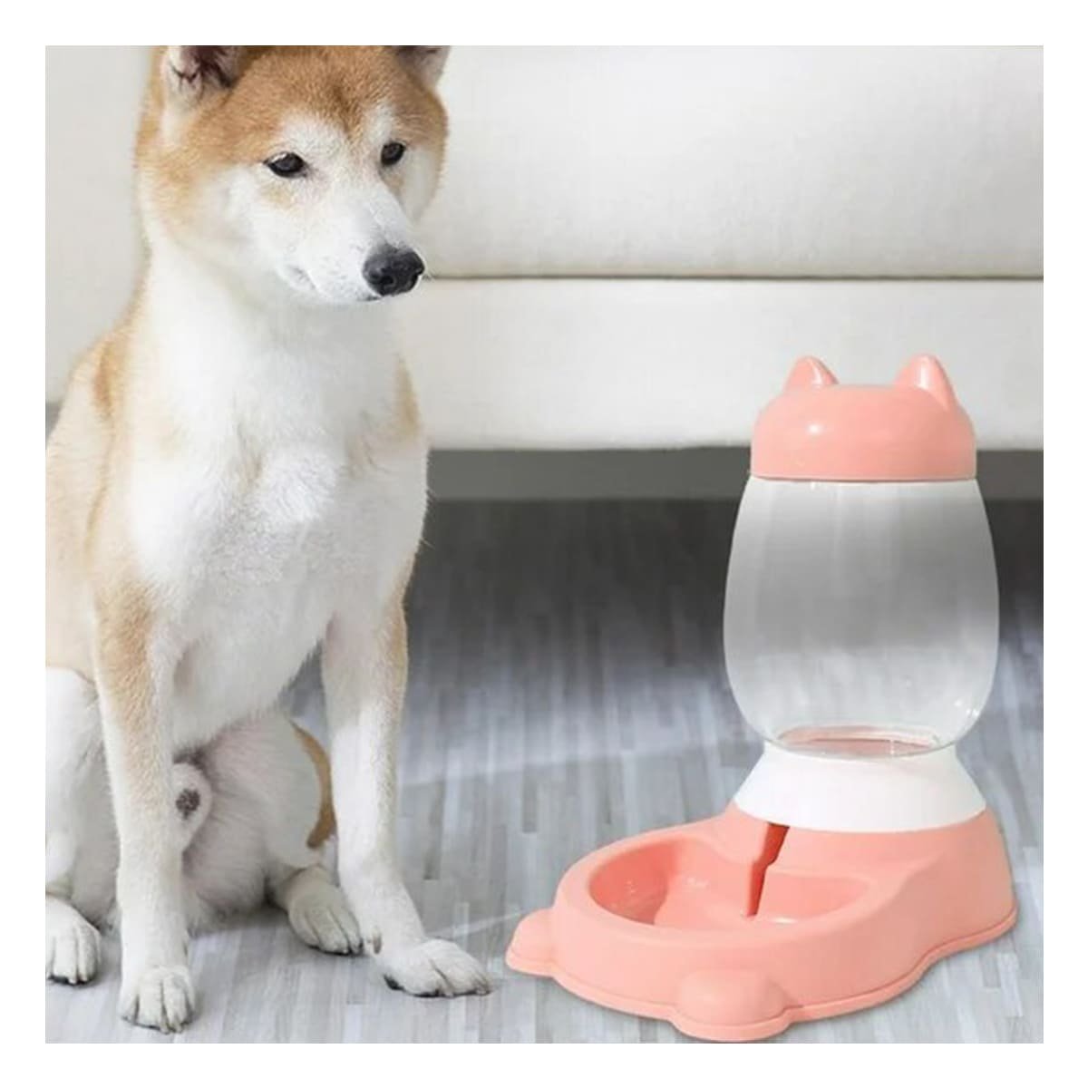 BEBEDERO COMPACTO ROSADO CON BIDON EN GATO PARA ZONA BIEN ORGANIZADA YREGALO STICKER - 3