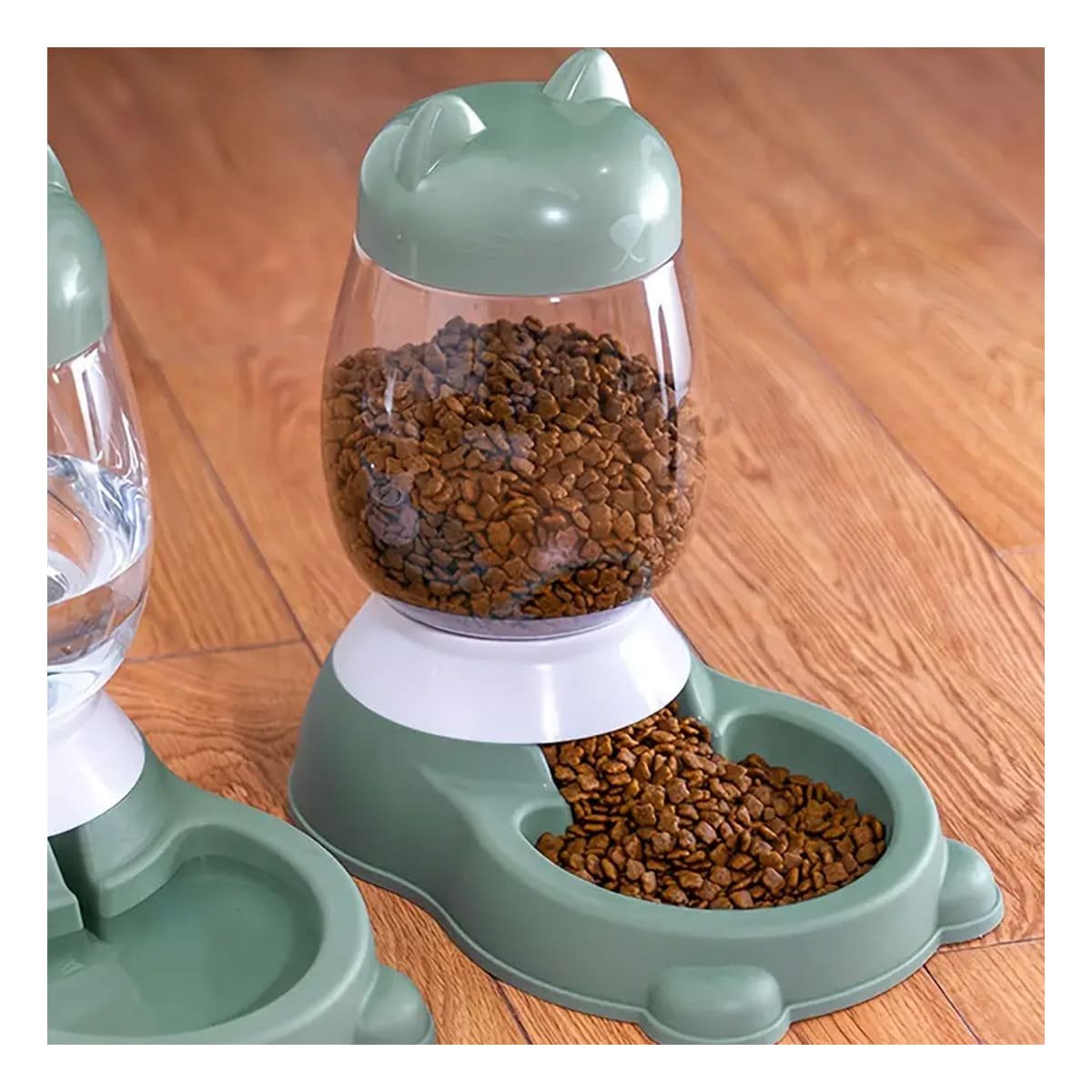 PACK4 DISPENSADOR CONFORT AUTOMATICO DE GATO CON BIDON VERDE PARA ENTORNOS SEGUROS - 2