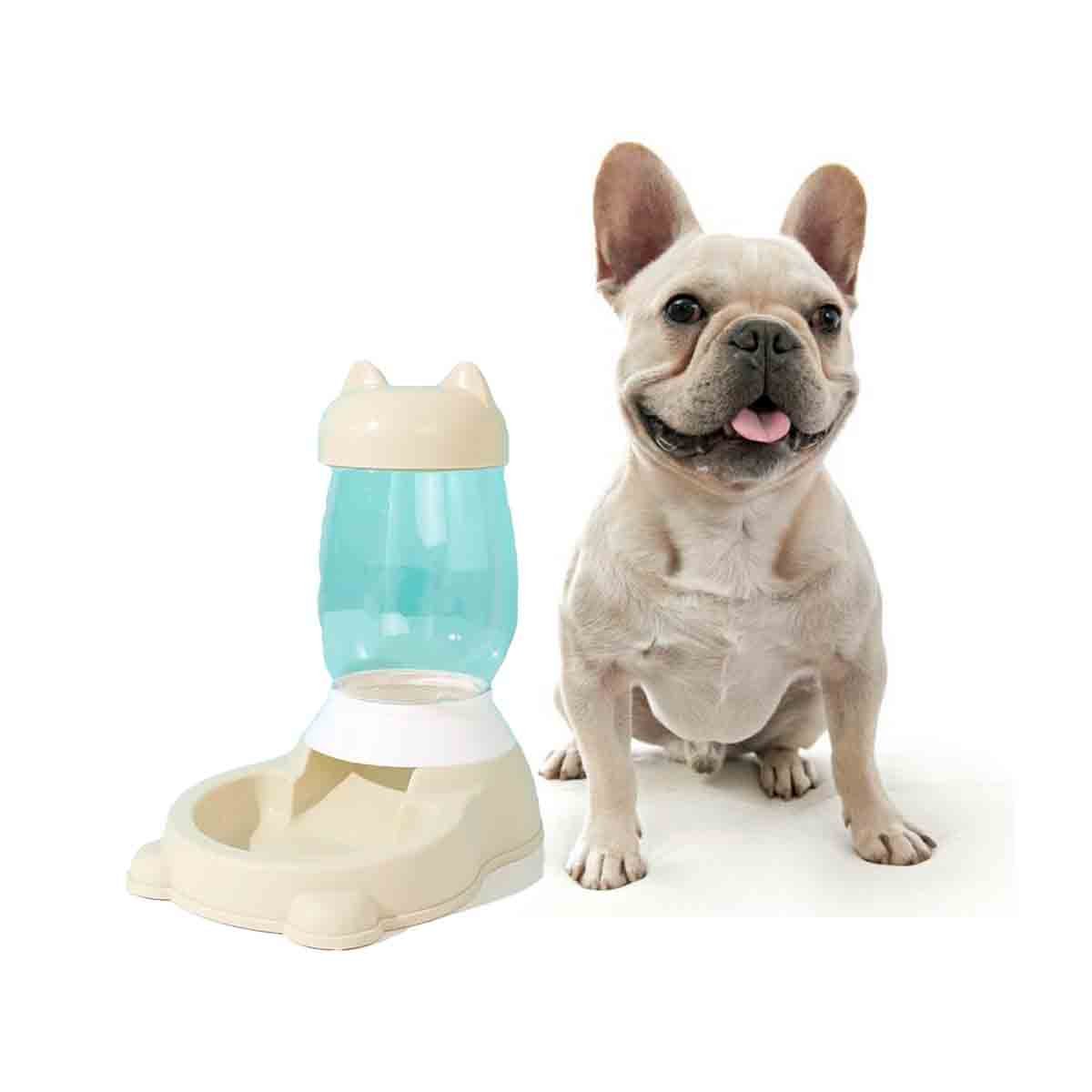 PACK4 DISPENSADOR BEIGE AUTOMATICO CON BIDON Y GATO QUE MEJORA LA PRESENTACION YPAPEL REGALO - 3