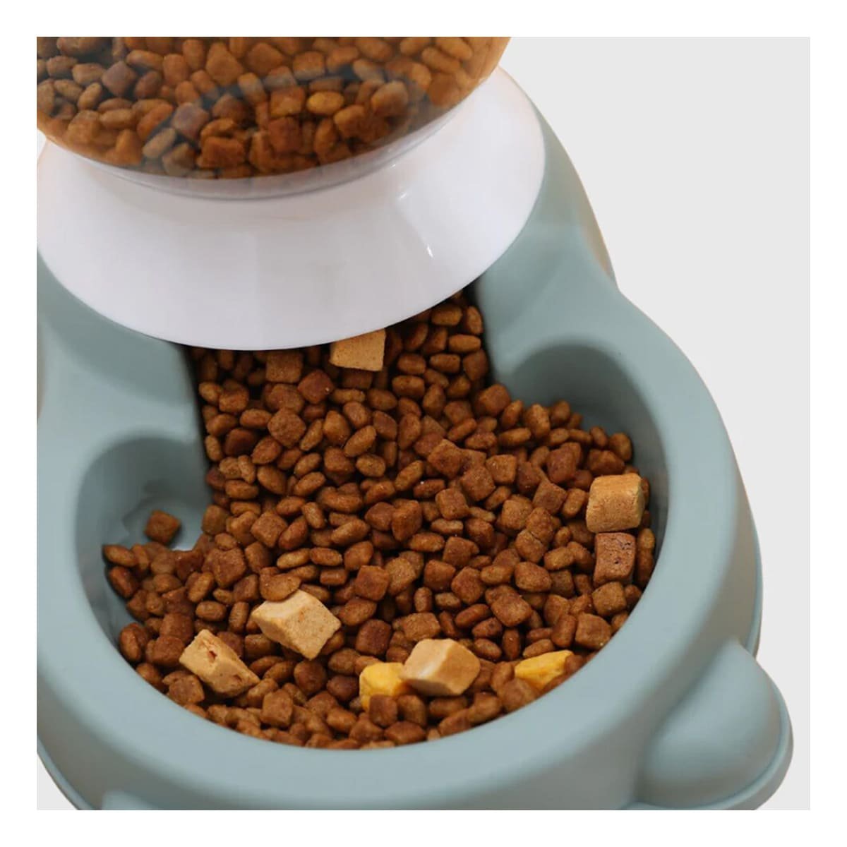 COMEDERO COMPACTO VERDE CON BIDON EN GATO PARA ZONA BIEN ORGANIZADA YREGALO STICKER - 3