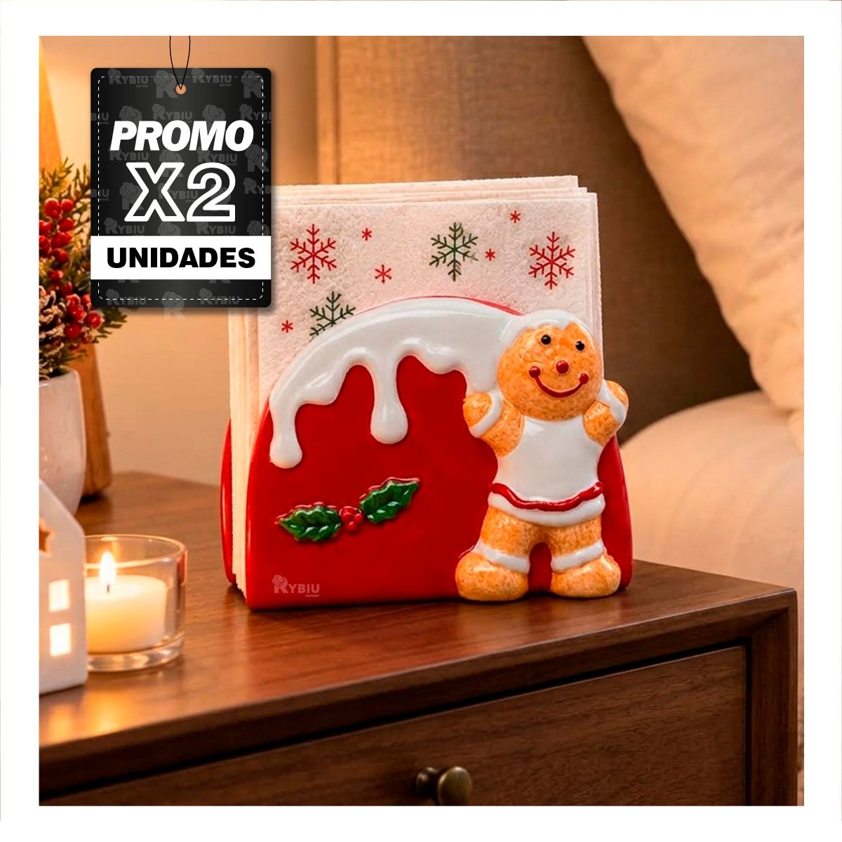 PACK2 DISPENSADOR DE SERVILLETAS BLANCO Y ROJO CON JENGIBRE Y NIEVE DERRETIDA YREGALO STICKER - 1