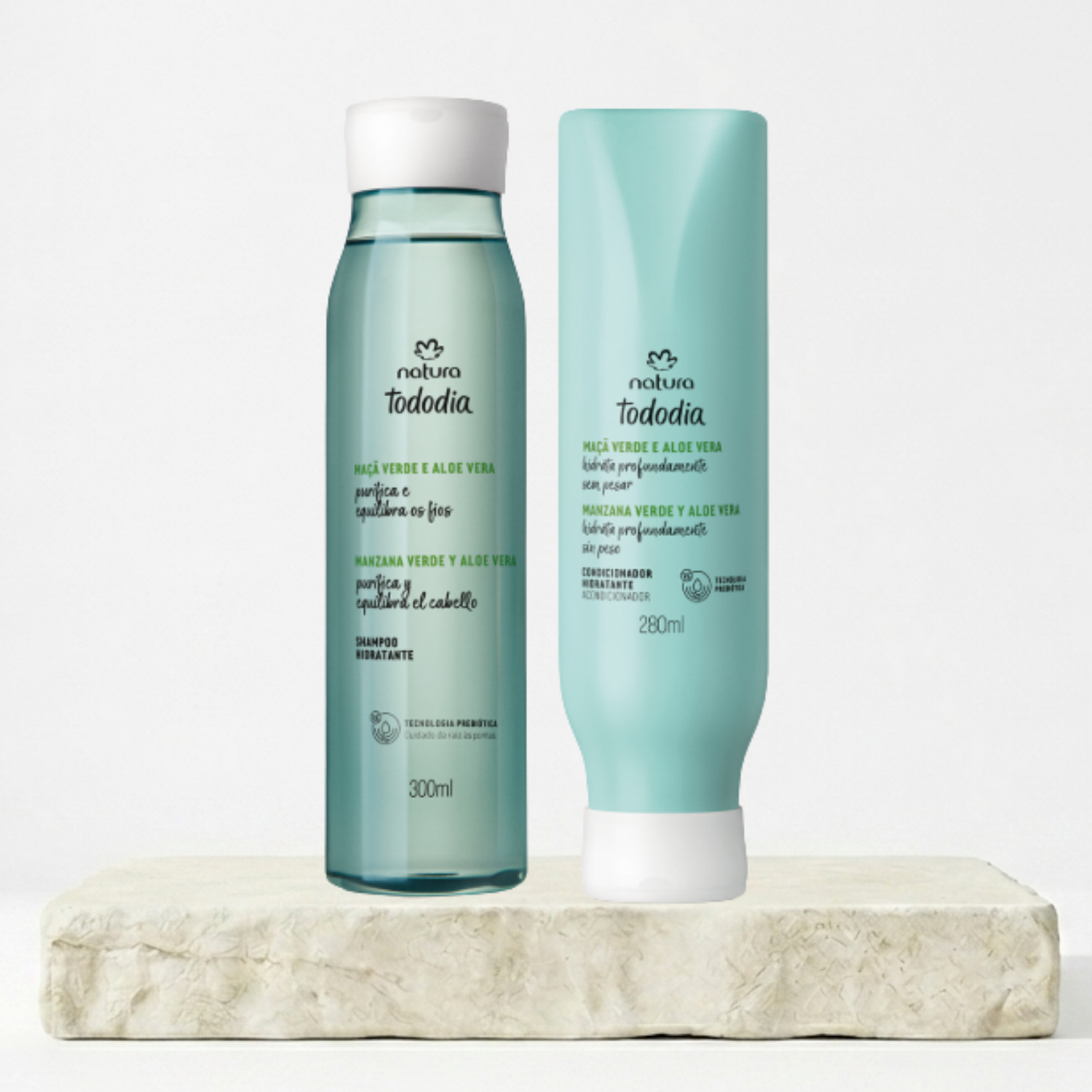 KIT HIDRATANTE TODODIA MANZANA VERDE Y ALOE VERA SHAMPOO Y ACONDICIONADOR - 1