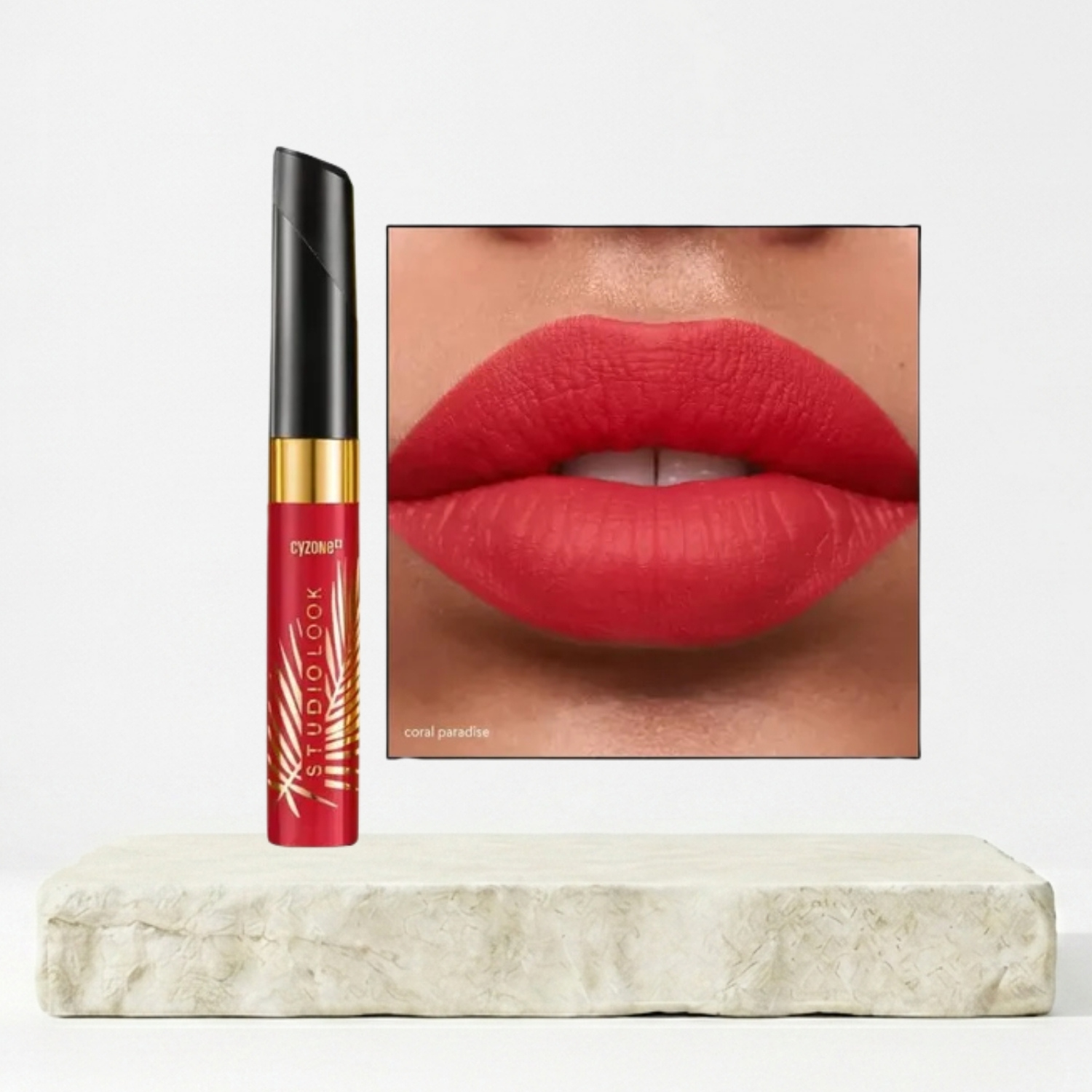 LABIAL LIQUIDO MATE STUDIO LOOK CORAL PARADISE - 1
