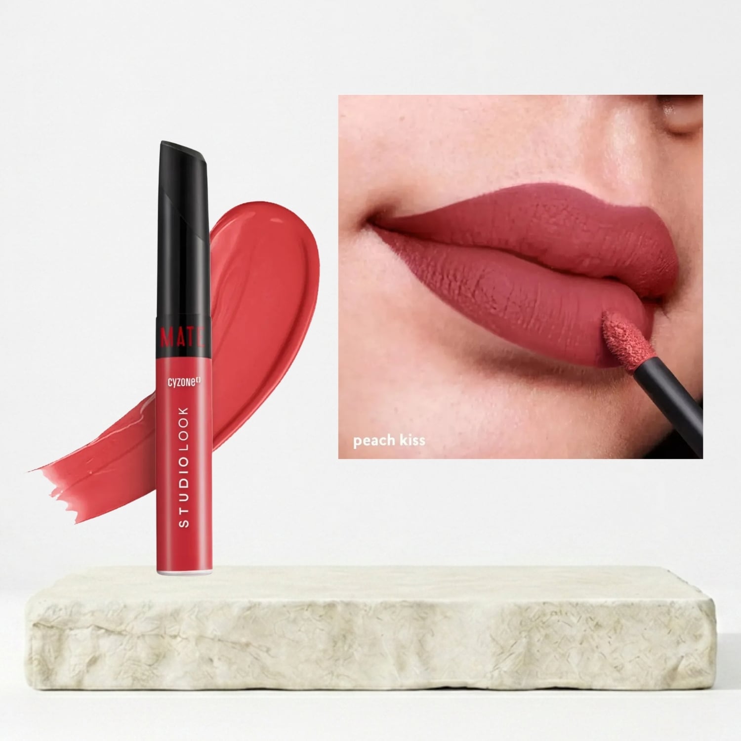 LABIAL LIQUIDO MATE STUDIO LOOK PEACH KISS - 1