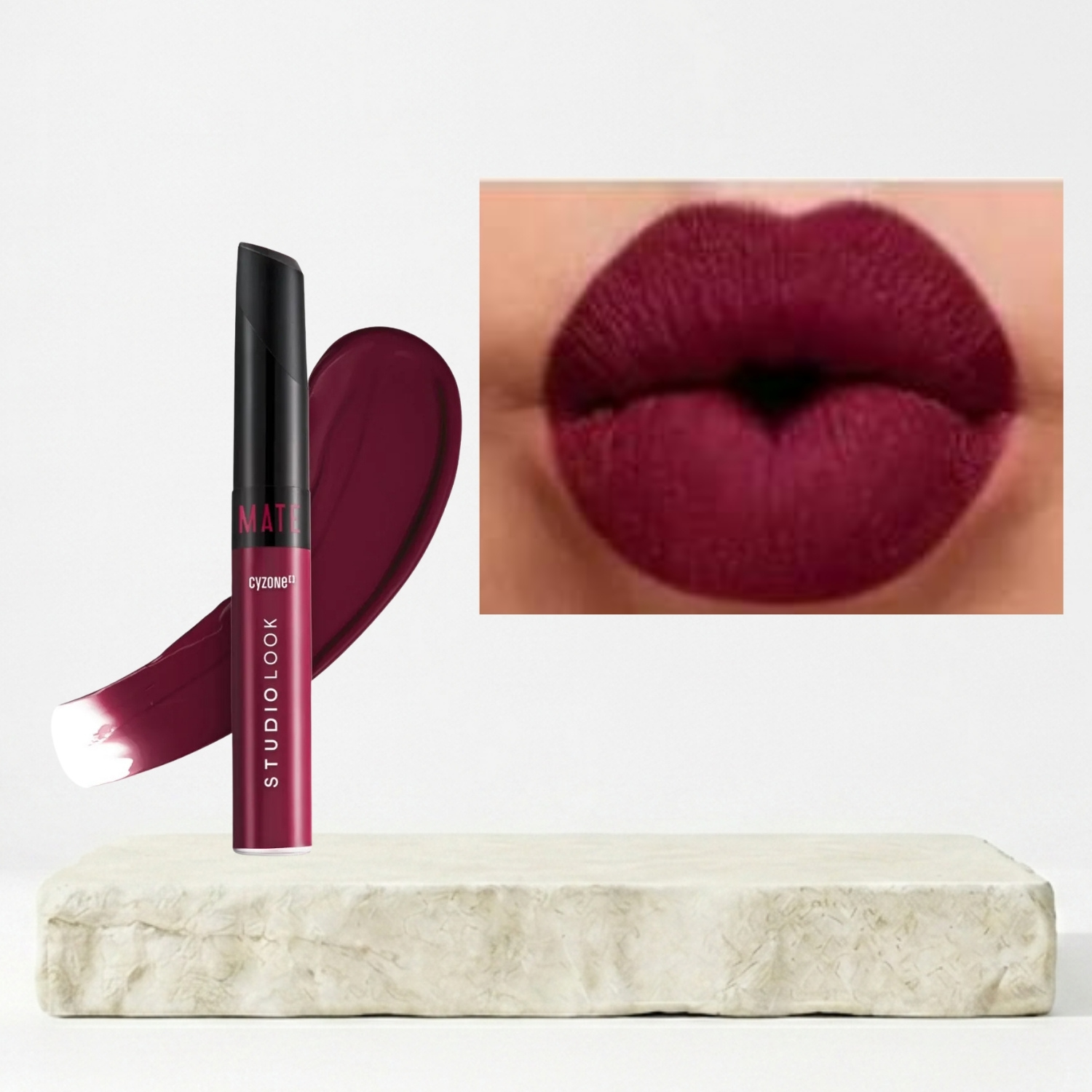 LABIAL LIQUIDO MATE STUDIO LOOK BURGUNDY - 1