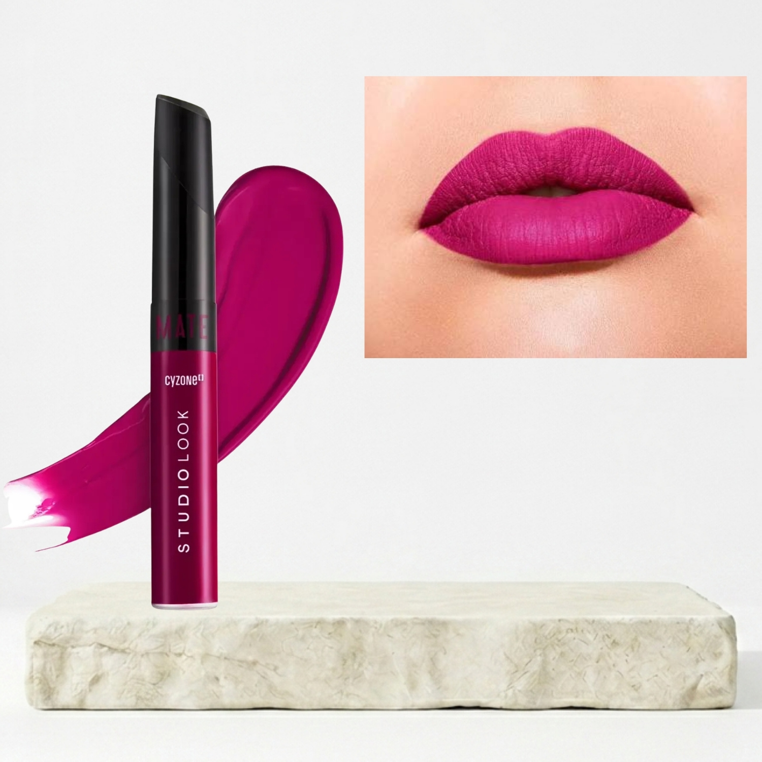 LABIAL LIQUIDO MATE STUDIO LOOK RASBERRY - 1