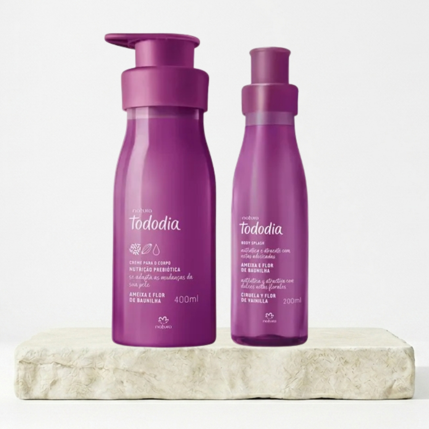 SET TODODIA BODY SPLASH + CREMA  CIRUELA Y FLOR DE VAINILLA  EAU DE TOILETTE - 1