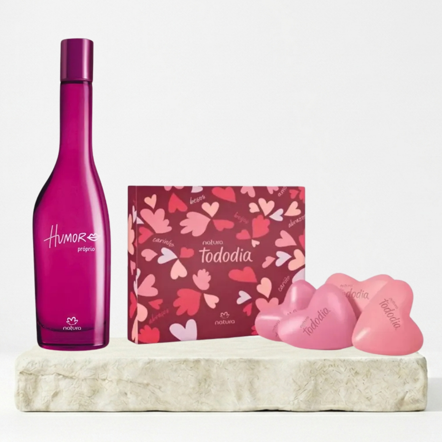 HUMOR PROPIO EAU DE TOILETTE 75ML NATURA + JABON TODODIA CORAZON - 1