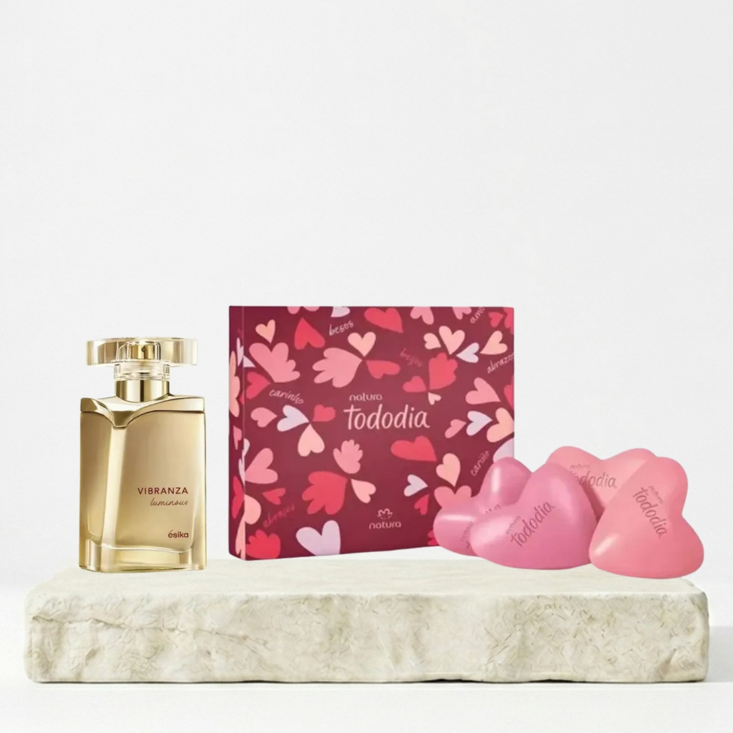 VIBRANZA LUMINOUS PERFUME FEMENINO 45 ML + JABON CORAZON TODODIA - 1