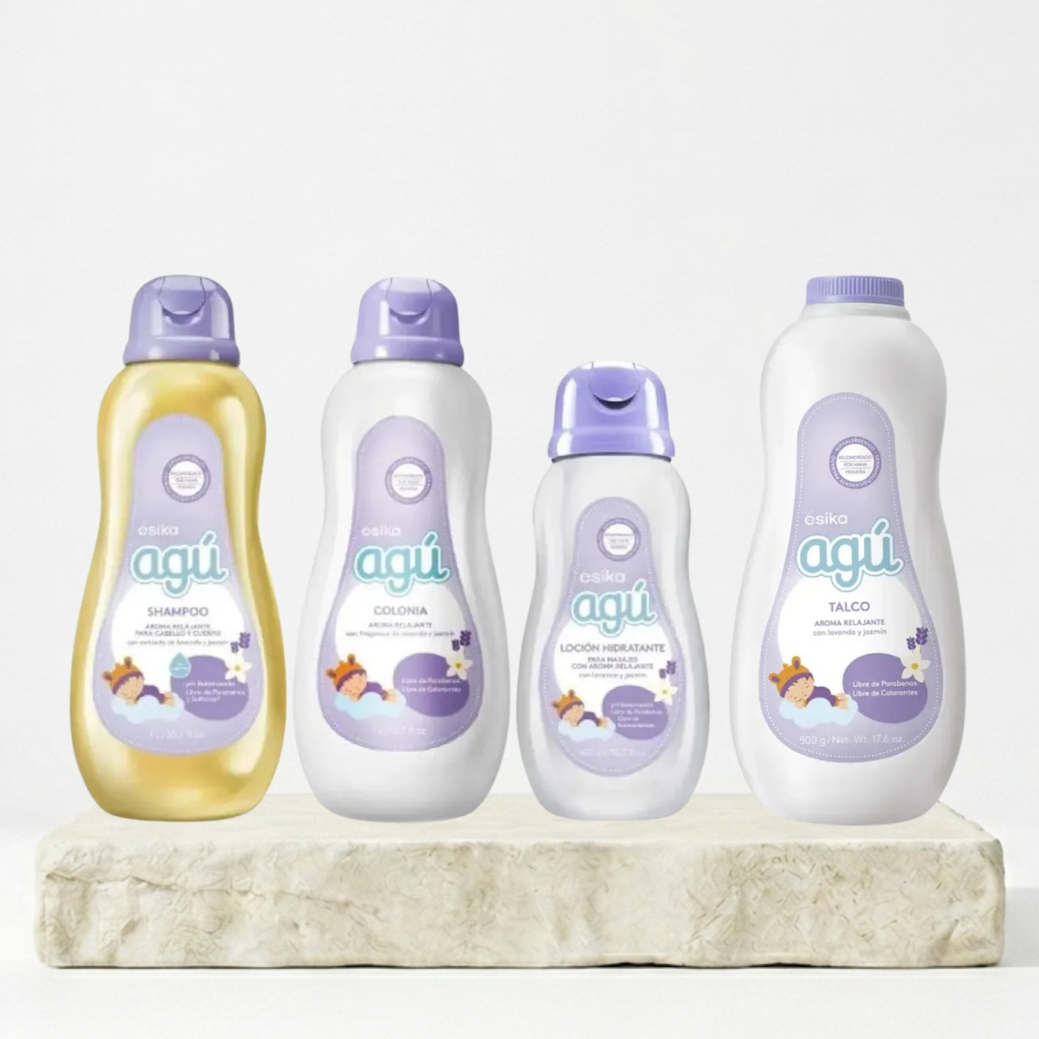 KIT COMPLETO AGÙ SHAMPOO+ COLONIA + LOCION + TALCO - 1