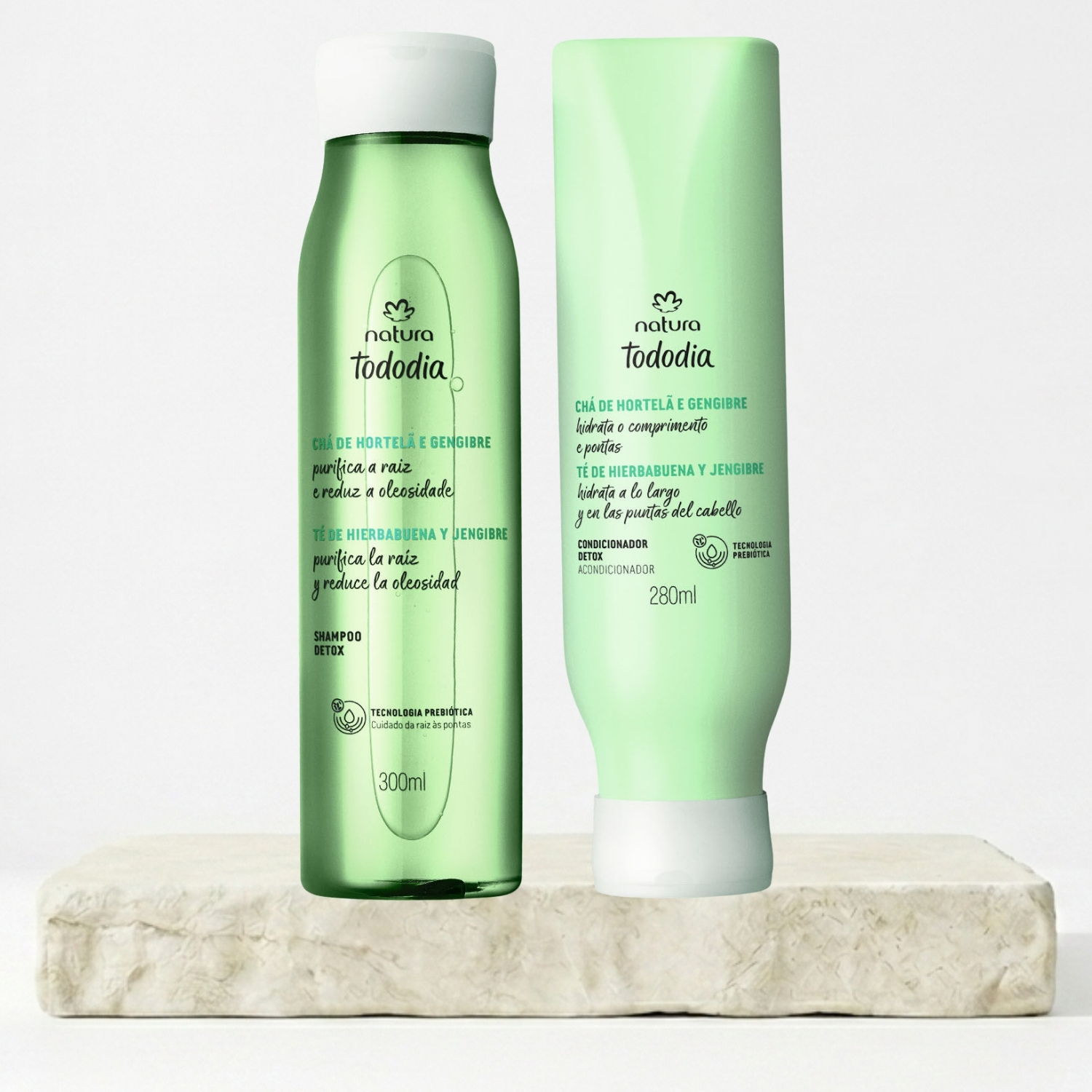 KIT SHAMPOO Y ACONDICIONADOR TODODIA TE DE HIERBABUENA Y JENJIRE - 1