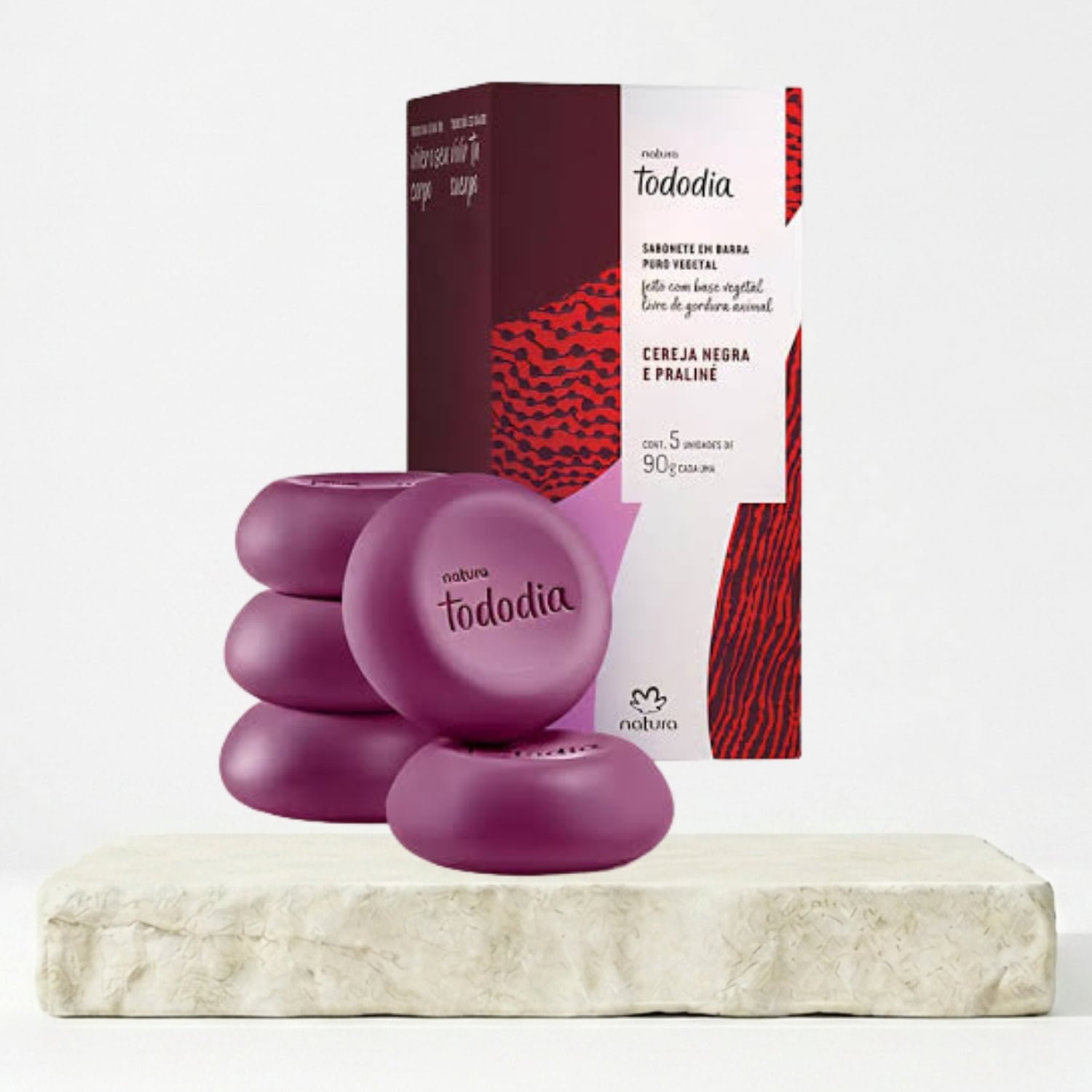 JABON TODODIA CEREZA NEGRA Y PRALINE X5 UNIDADES - 1