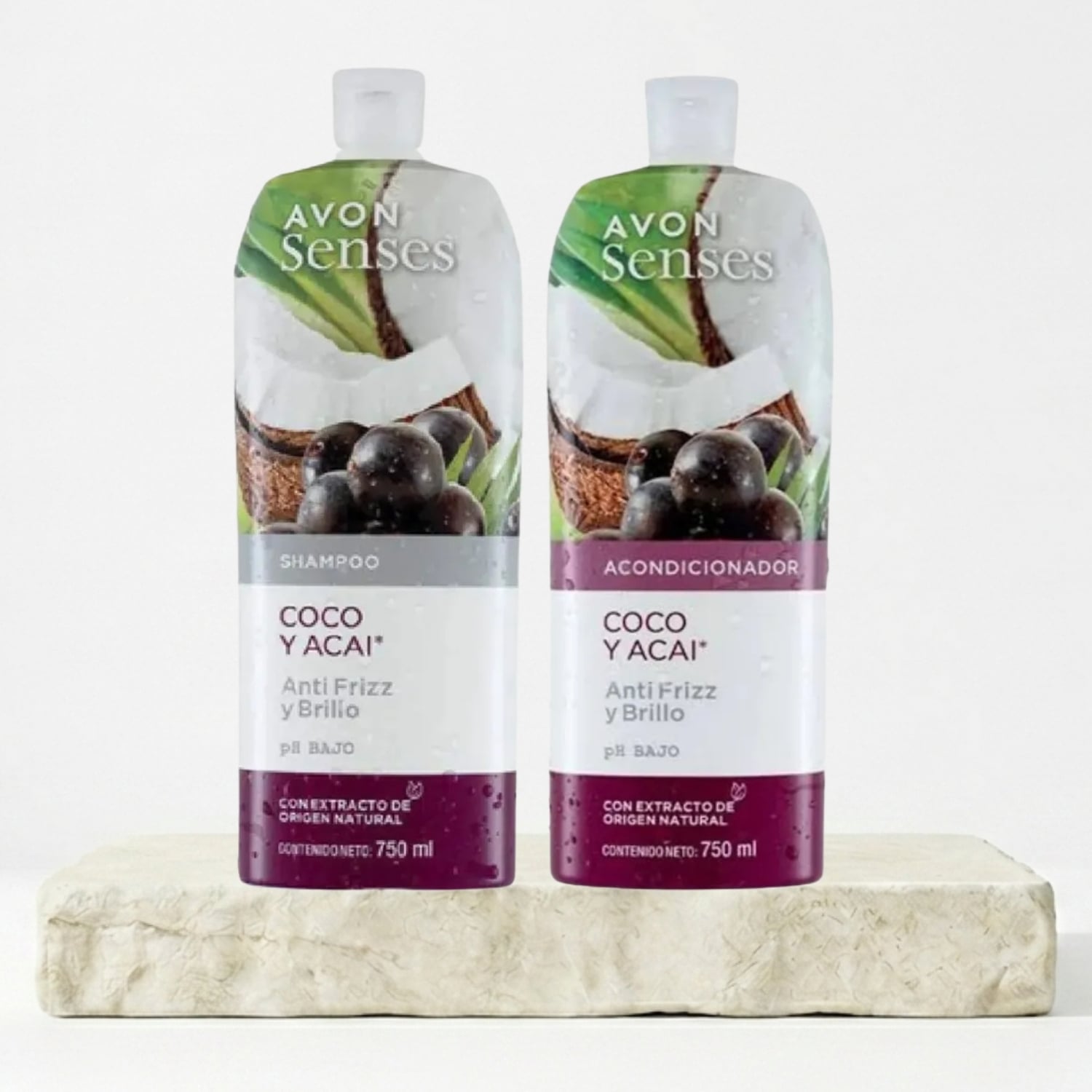 SET SHAMPOO Y ACONDICIONADOR COCO Y ACAI 750 ML - 1