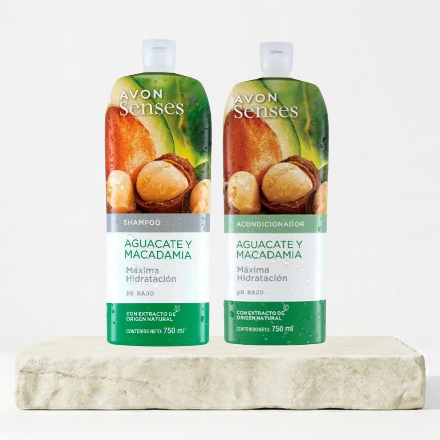 SET SHAMPOO Y ACONDICIONADOR AGUACATE Y MACADAMIA 750 ML - 1