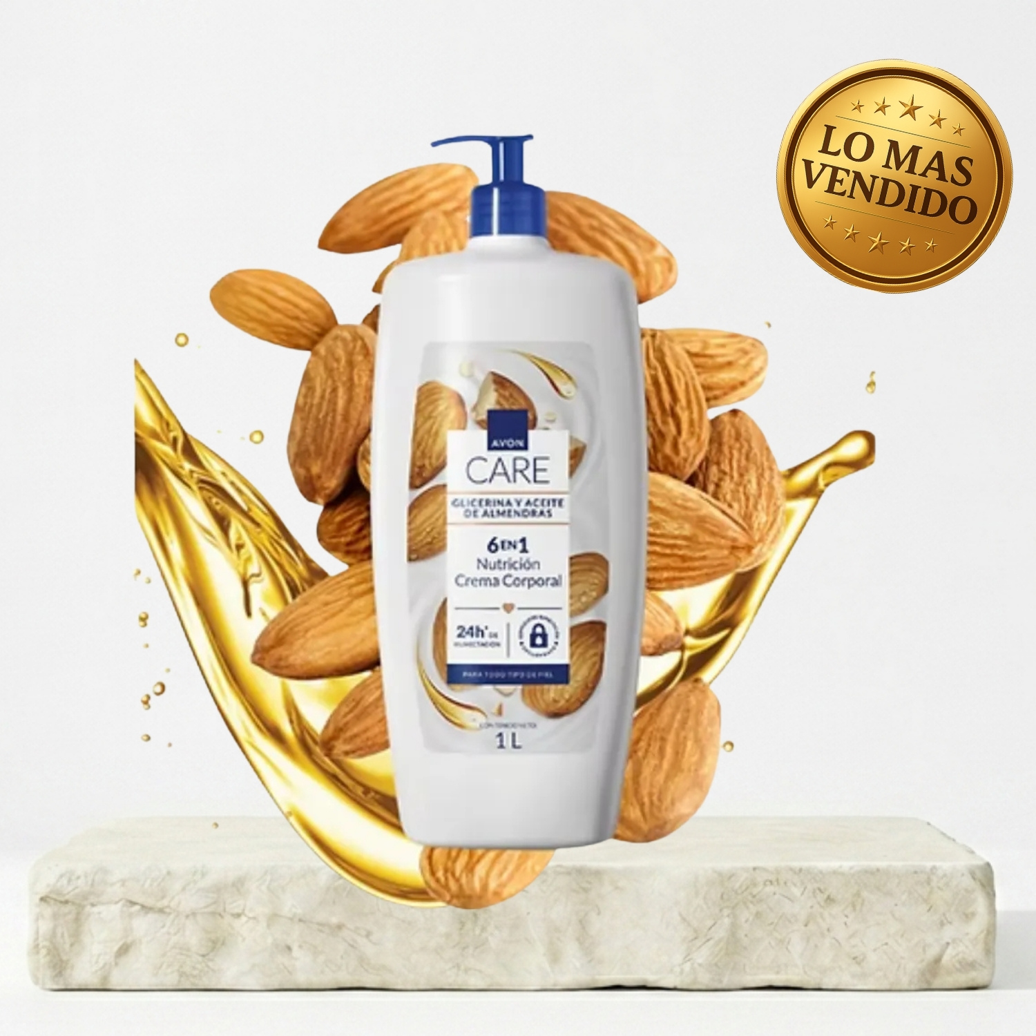 AVON CARE GLICERINA Y ACEITE DE ALMENDRAS 1 LITRO - 1
