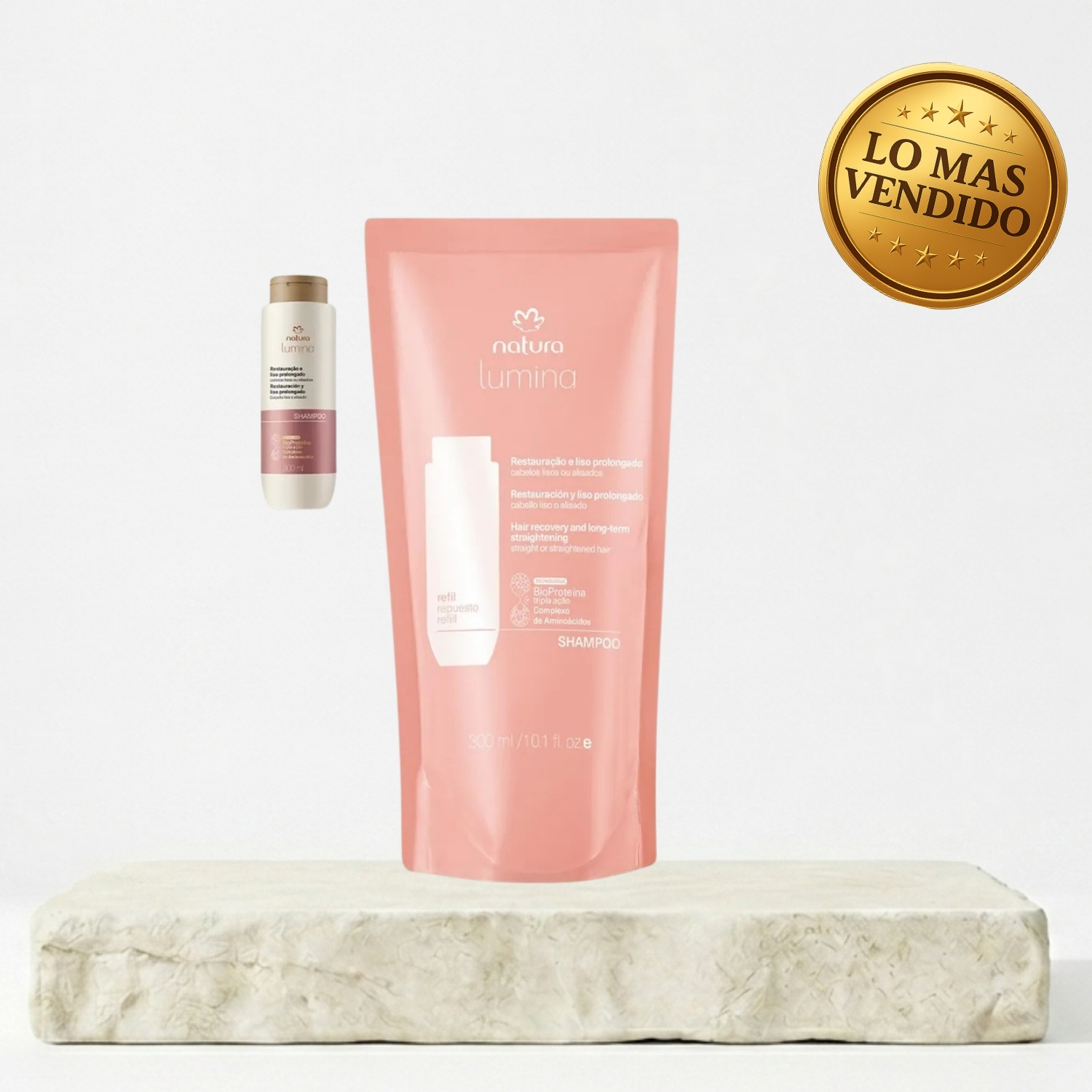 LUMINA REPUESTO RESTAURACION Y LISO PROLONGADO  SHAMPOO 300 ML - 1