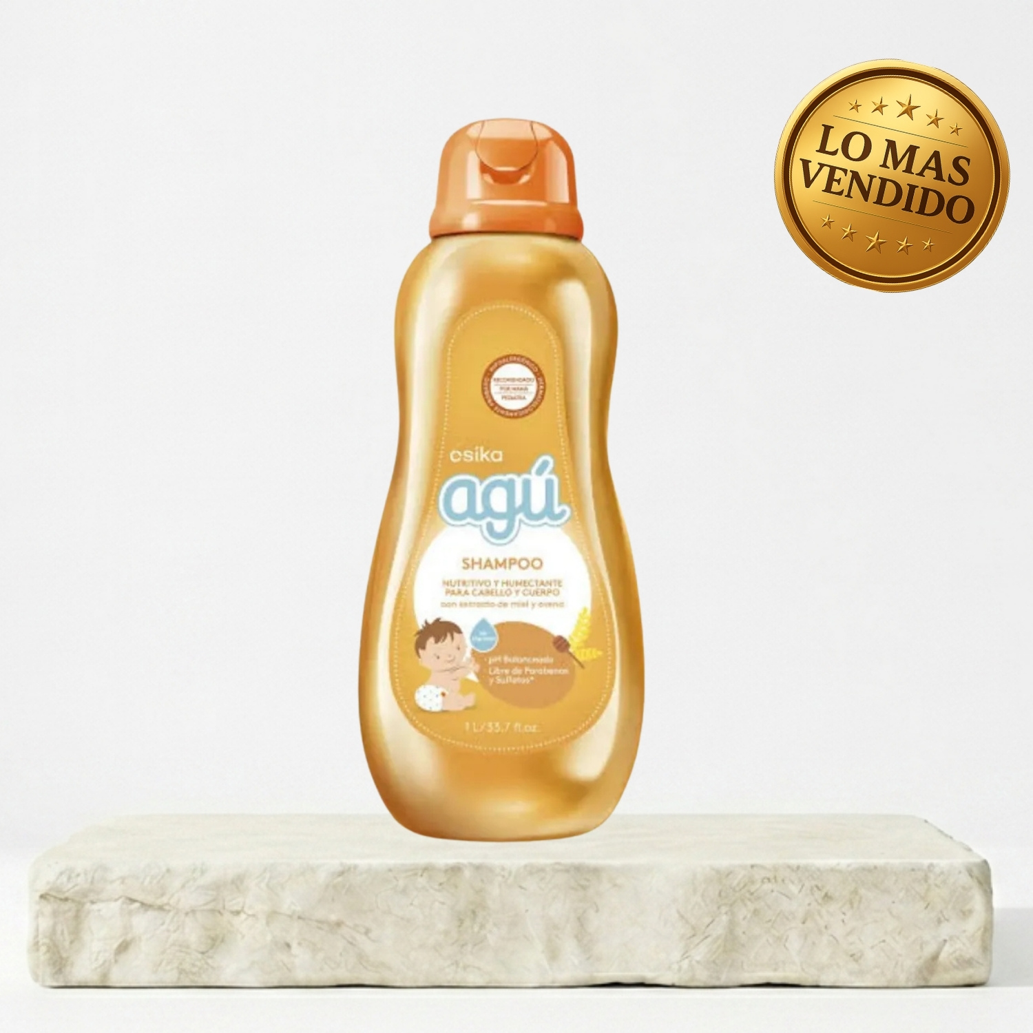 SHAMPOO AGU AROMA MIEL Y AVENA 1 LITRO - 1