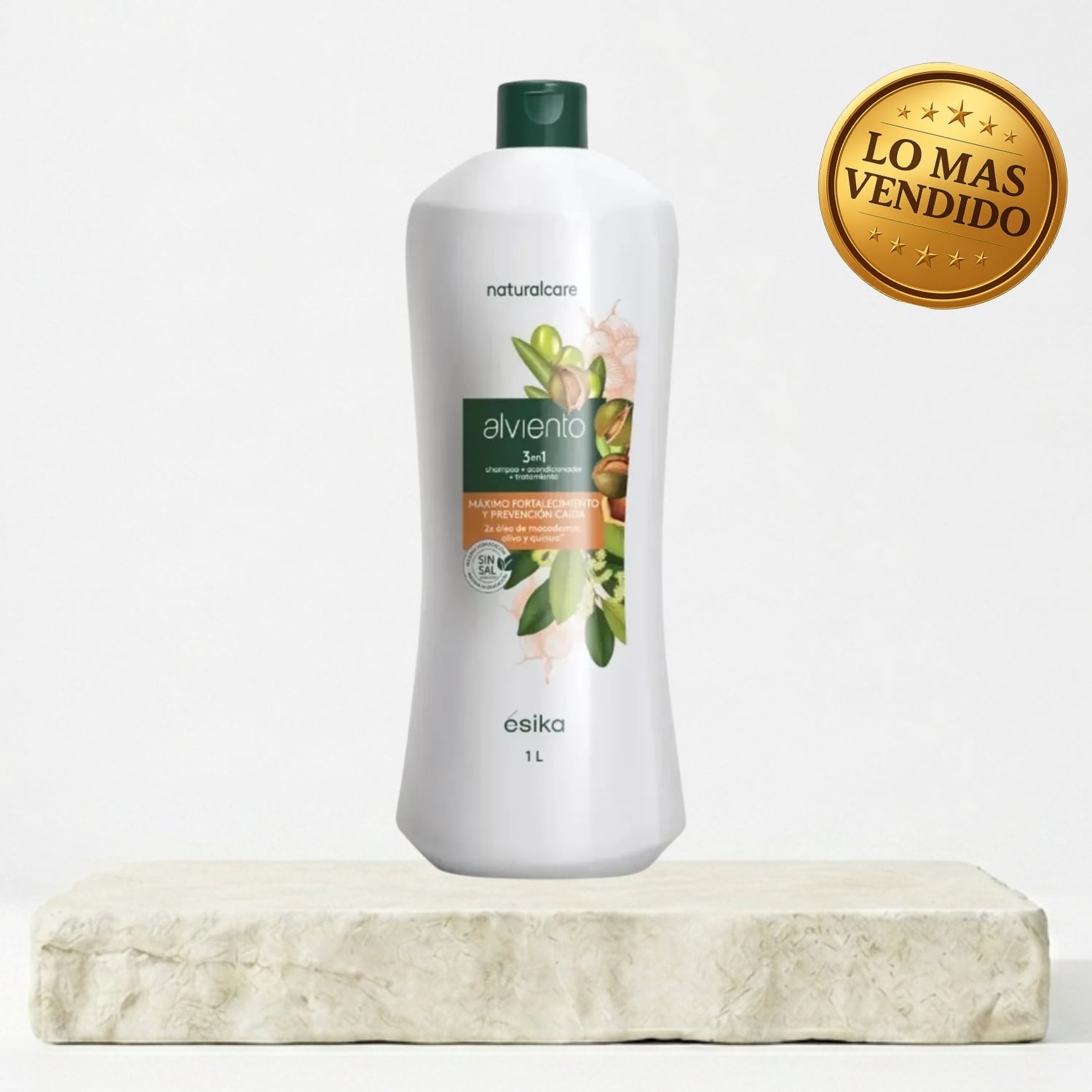 SHAMPOO ALVIENTO 3 EN 1 FORTALECIMIENTO Y PREVENCION CAIDA - 1