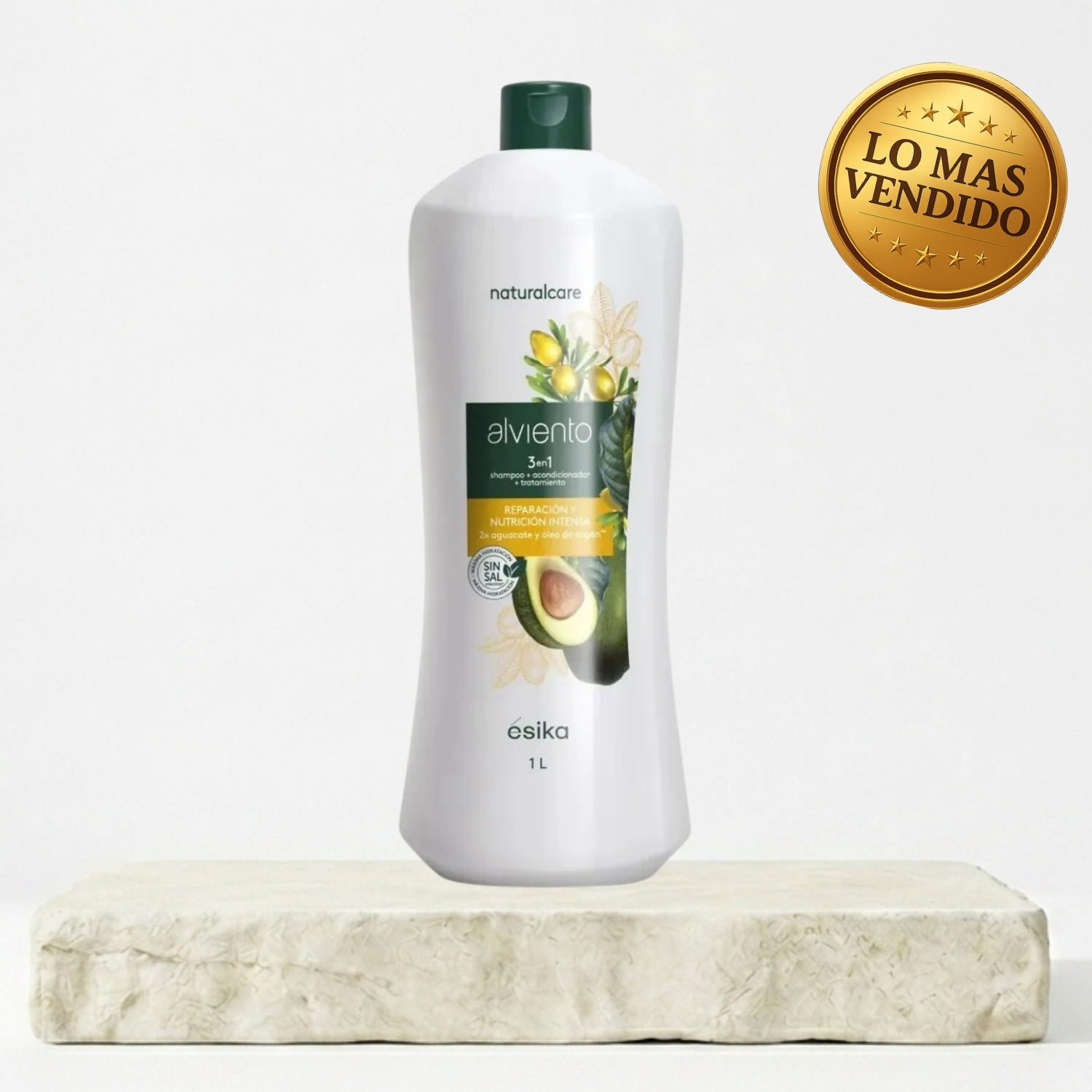 SHAMPOO ALVIENTO 3 EN 1 REPARACION Y NUTRICION INTENSA - 1