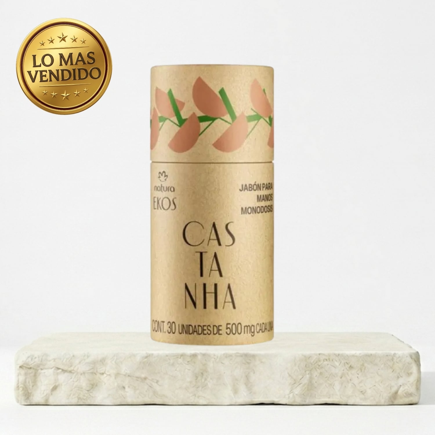 JABON PARA MANOS MONODOSIS EKOS CASTAÑA 30 UNIDADES - 1