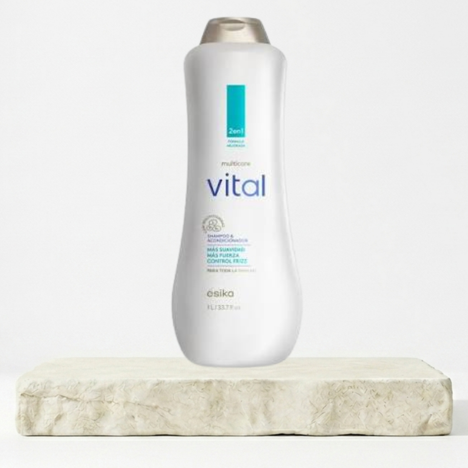 SHAMPOO VITAL MULTICARE 2 EN 1 CONTROL FRIZZ 1 LITRO - 1