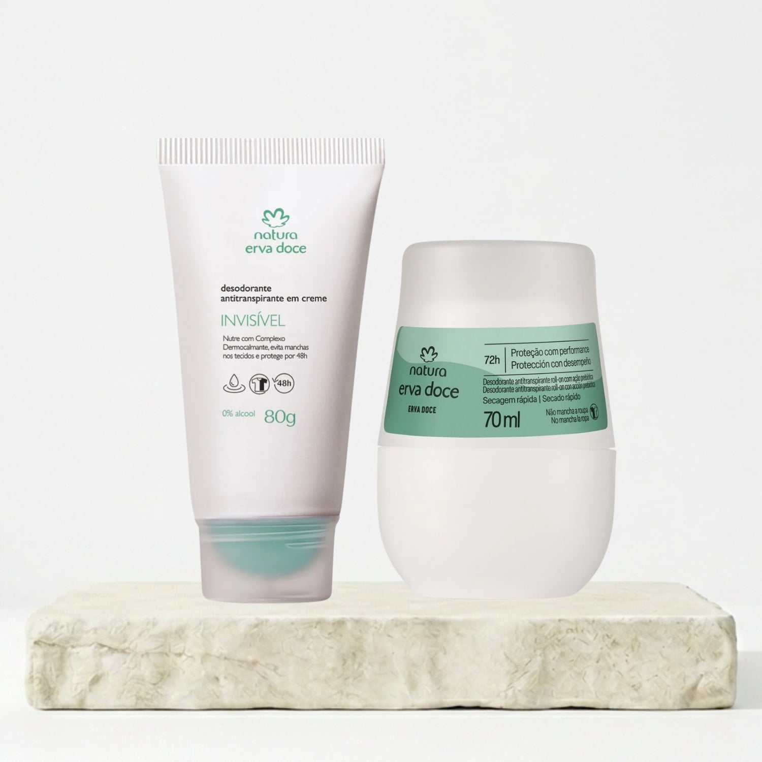 SET DESODORANTE ERVA DOCE ROLL ON + DESODORANTE EN CREMA - 1