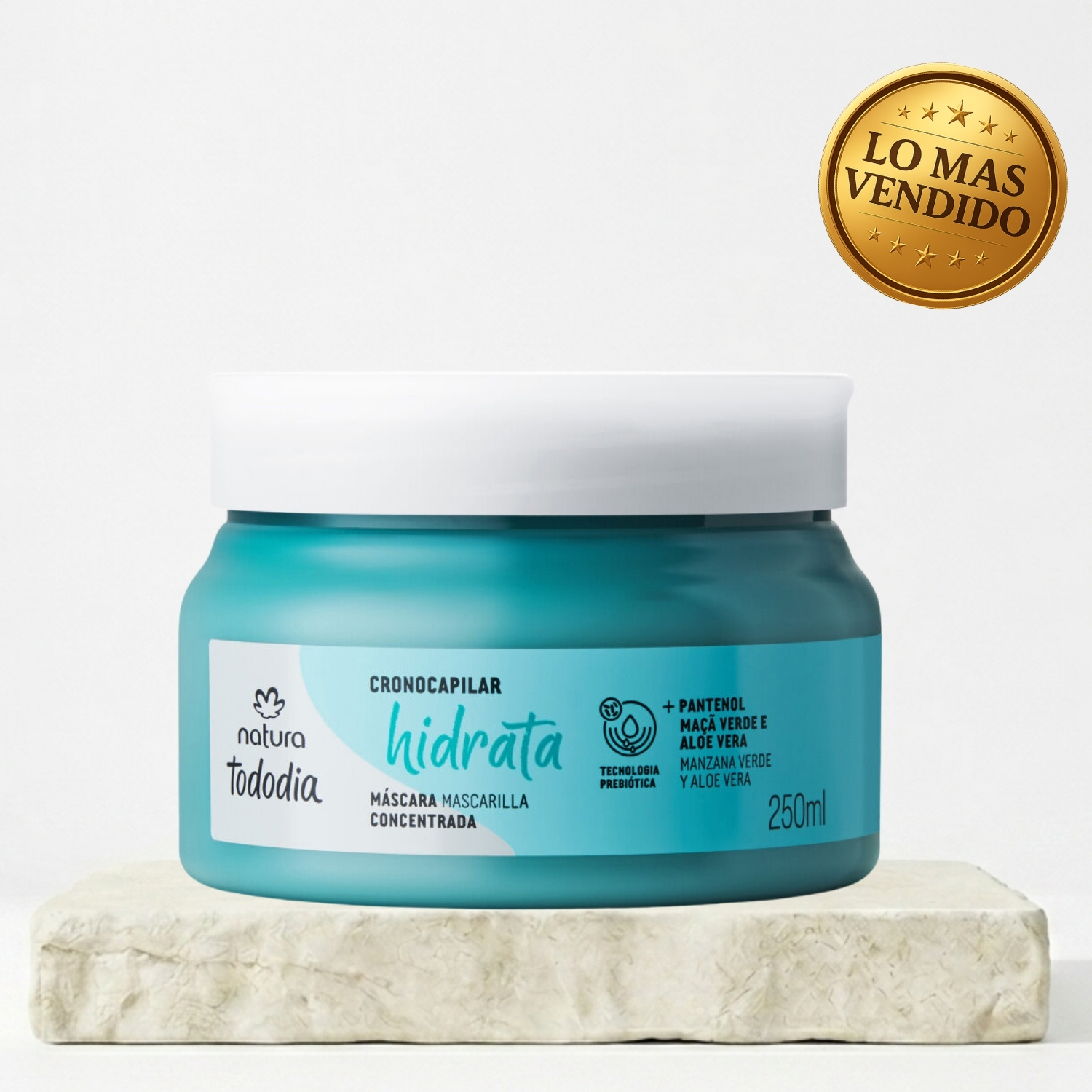 MASCARILLA HIDRATANTE PARA CABELLO MANZANA VERDE Y ALOE VERA 250 ML - 1