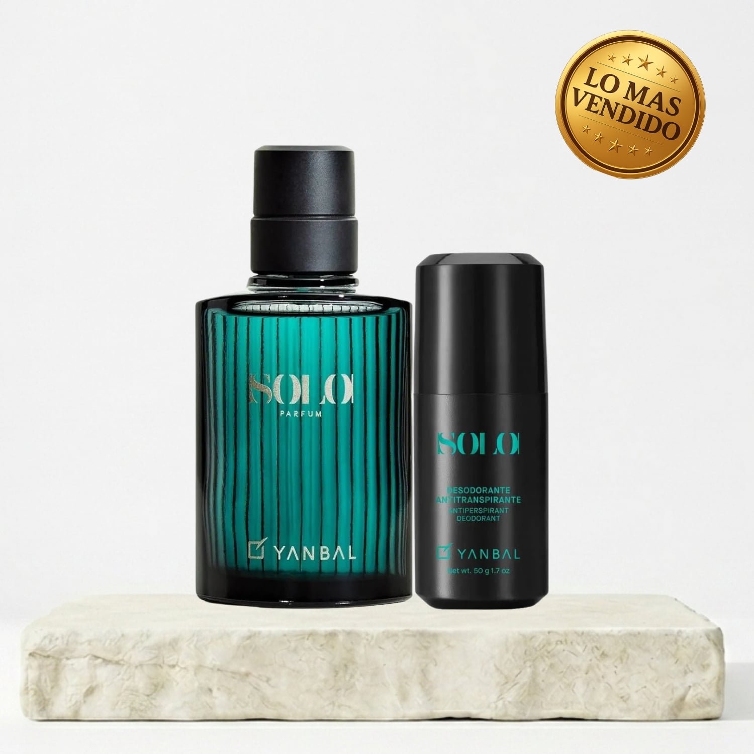 SOLO PERFUME MASCULINO + DESODORANTE ROLL ON - 1