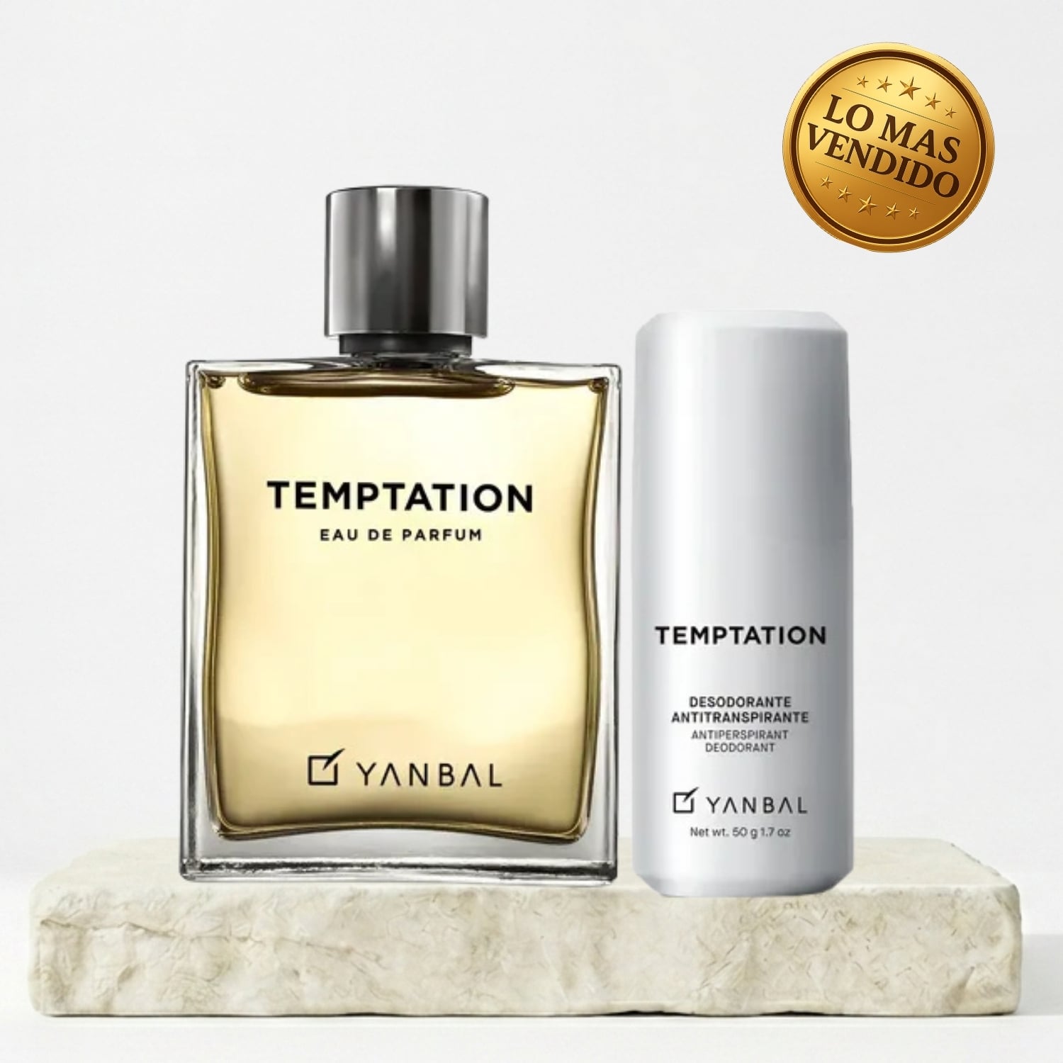 TEMPTATION PERFUME MASCULINO + DESODORANTE ROLL ON - 1