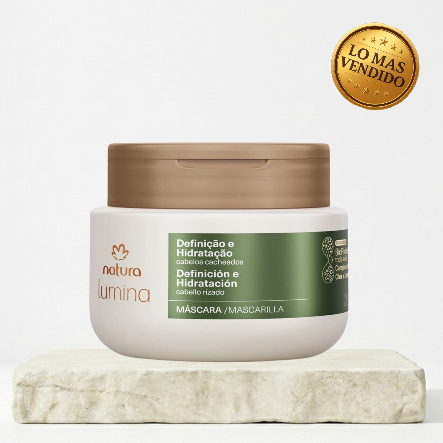 MASCARILLA DE CABELLO LUMINA DEFINICION E HIDRATACION RIZOS 250 ML - 1