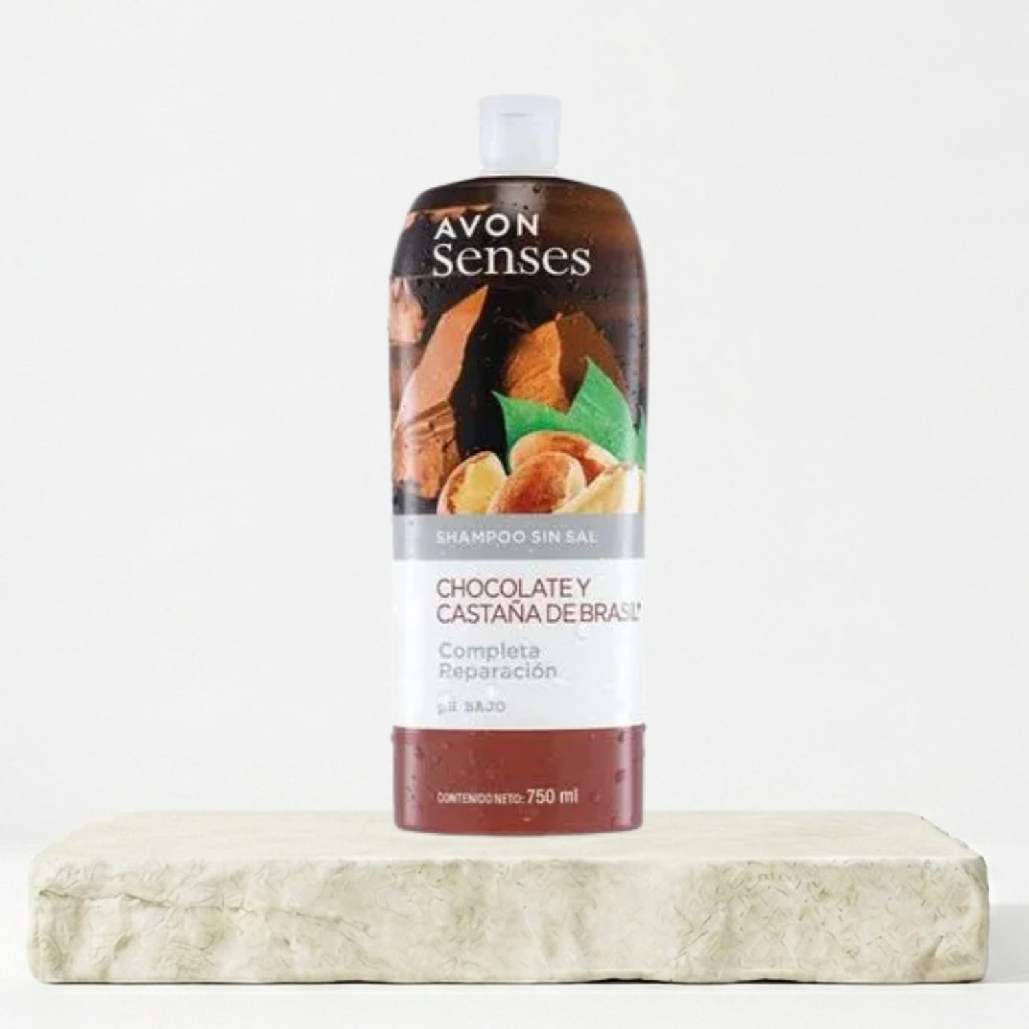 SHAMPOO AVON SENSES CHOCOLATE Y CASTAÑA DE BRASIL 750 ML - 1