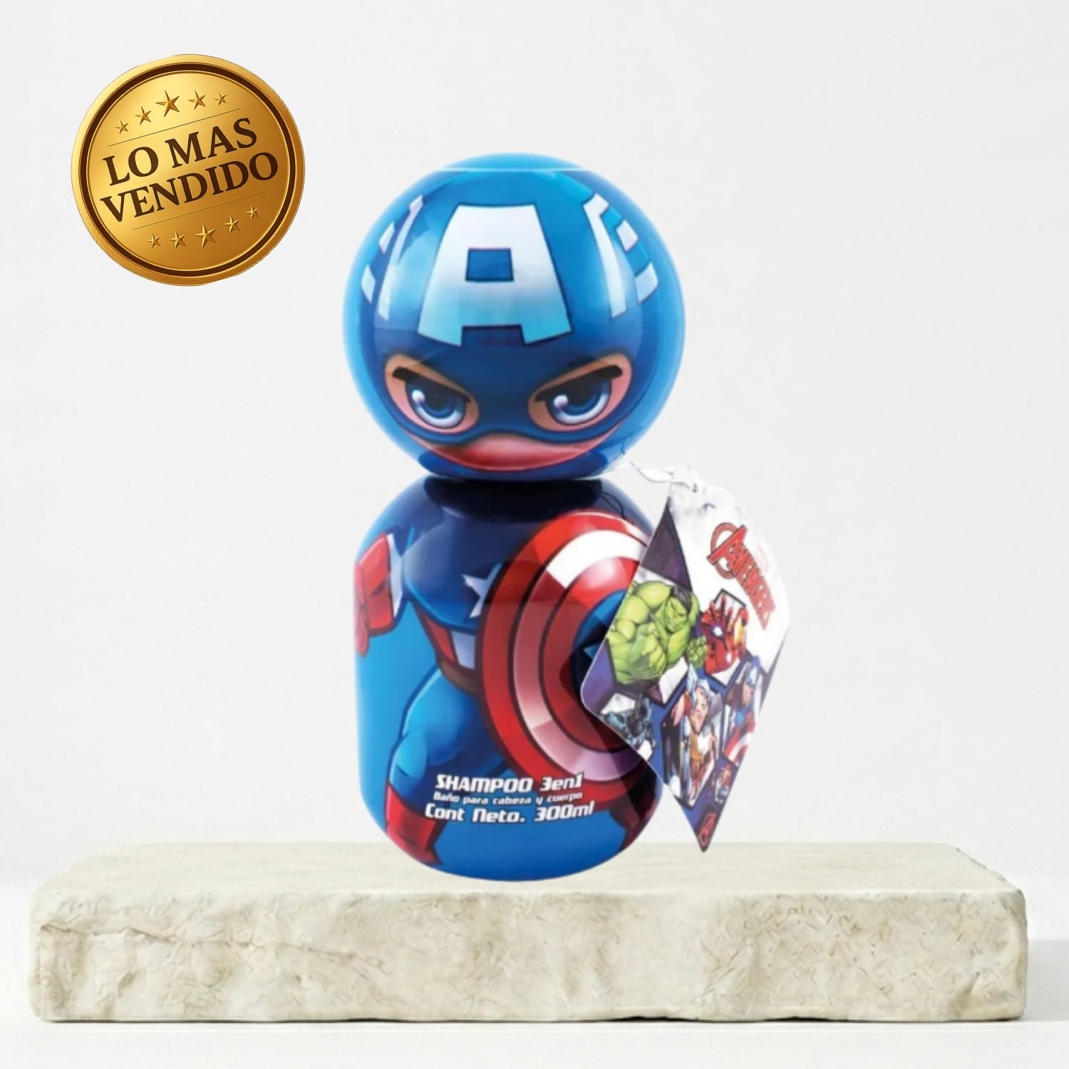 SHAMPOO 3 EN 1 AVENGERS PARA NIÑOS 300 ML - 1