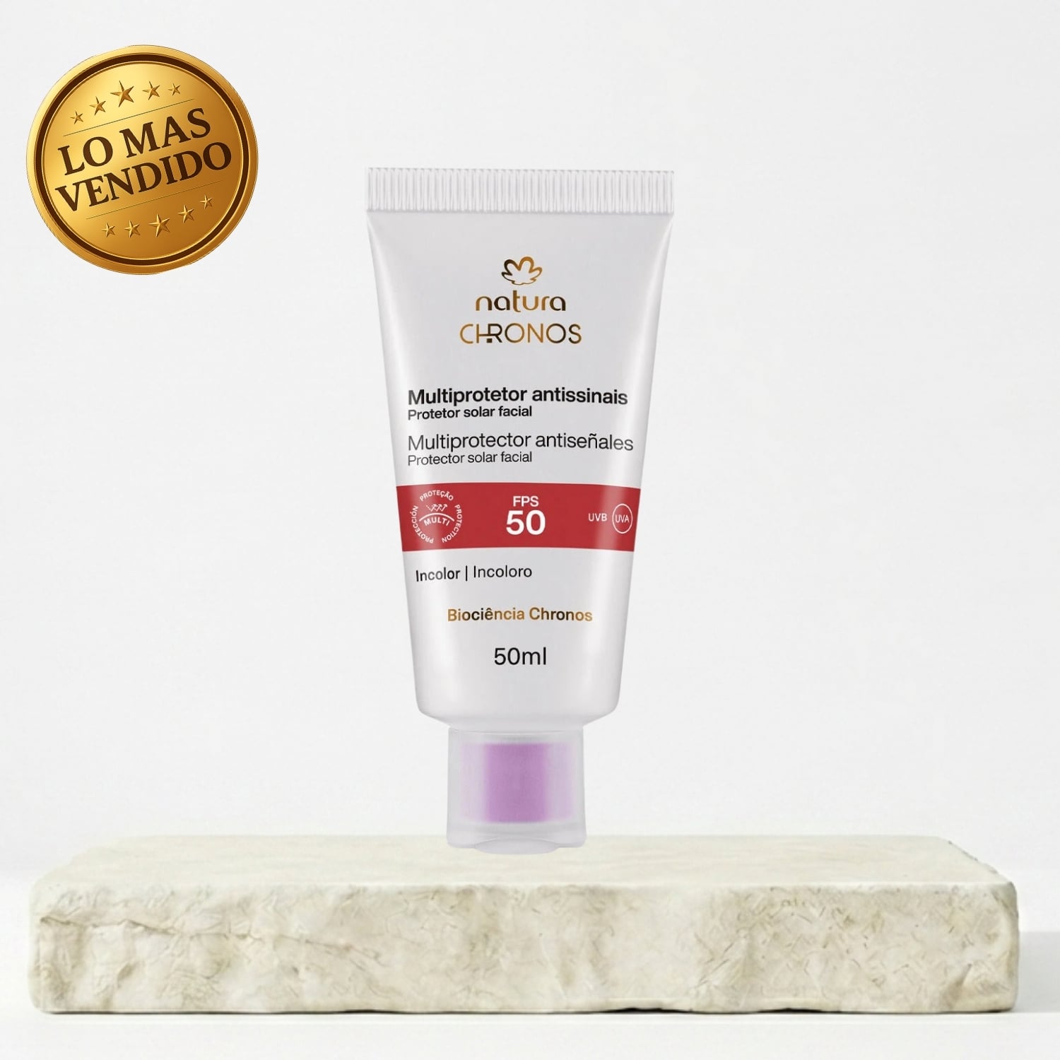 MULTIPROTECTOR ANTISEÑALES 50 FPS CHRONOS DERMA INCOLORO 50 ML - 1