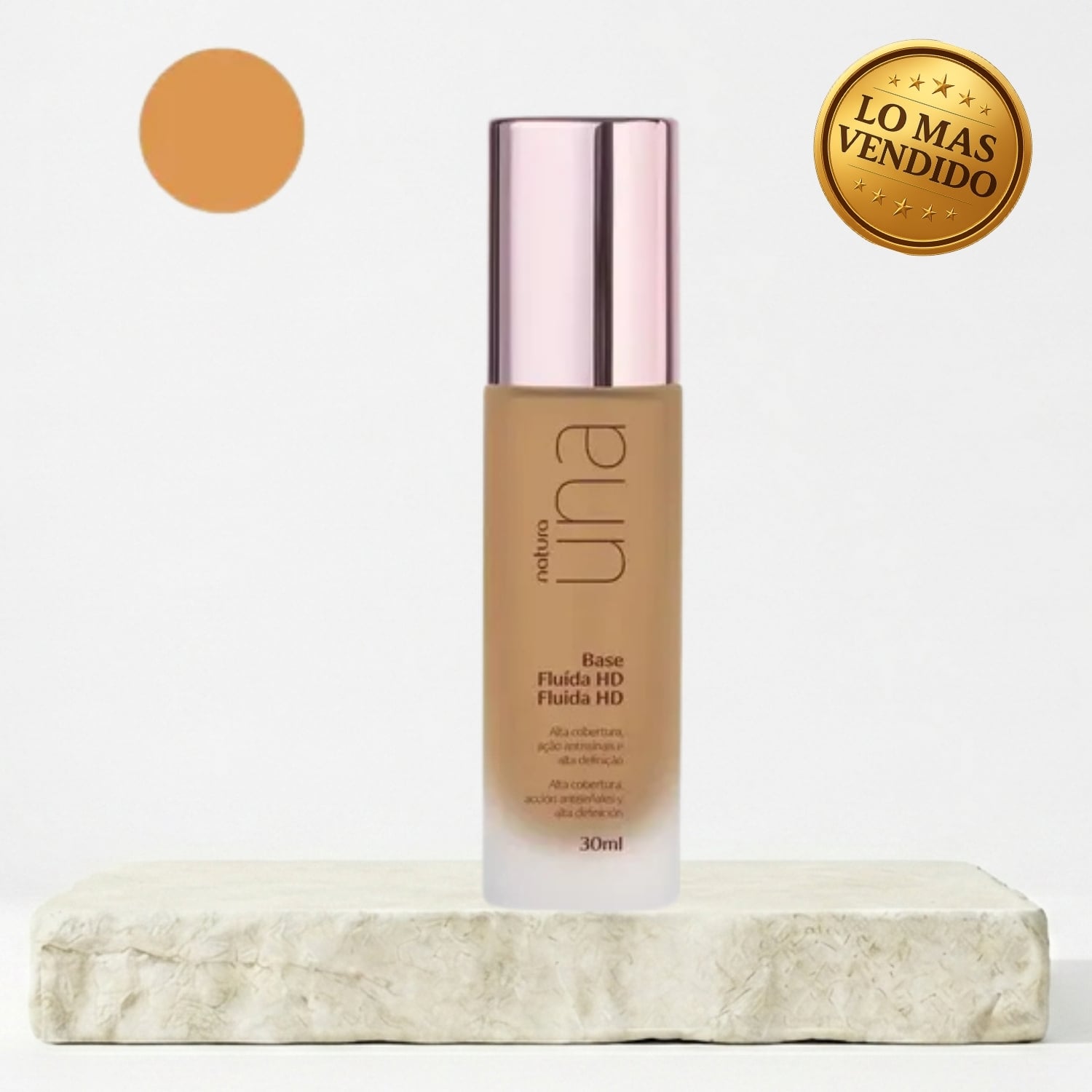 BASE LIQUIDA FLUIDA HD UNA - 30 ML  TONO 20N - 1