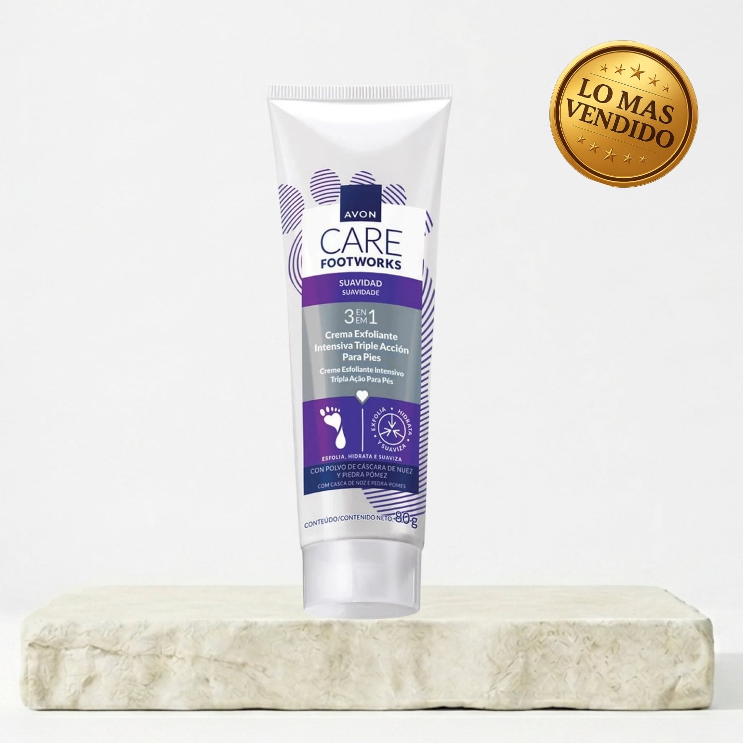 CREMA EXFOLIANTE PARA PIES FOOTWORKS 80 GR - 1