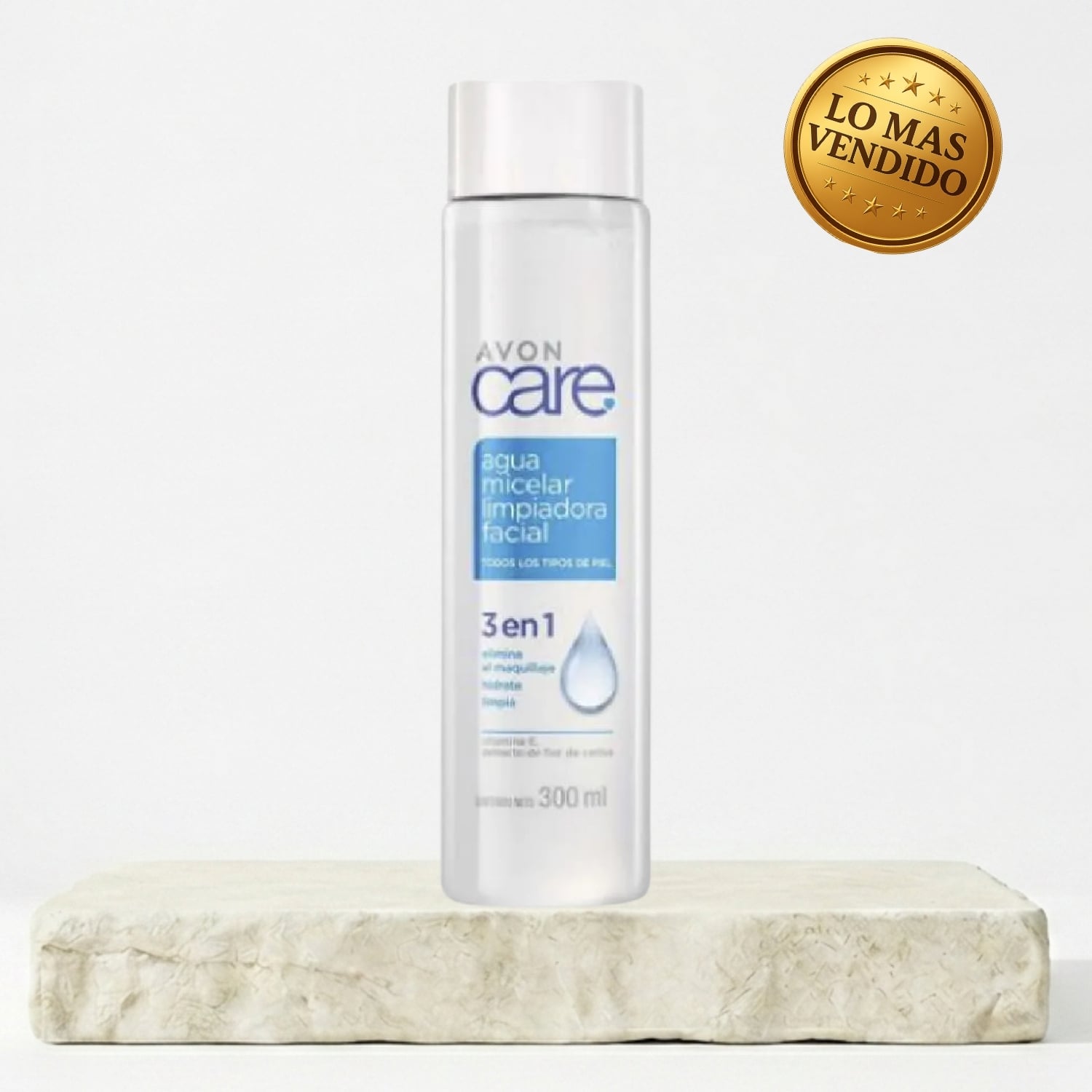 AGUA MICELAR LIMPIADORA FACIAL 3 EN 1 AVON CARE 300 ML - 1