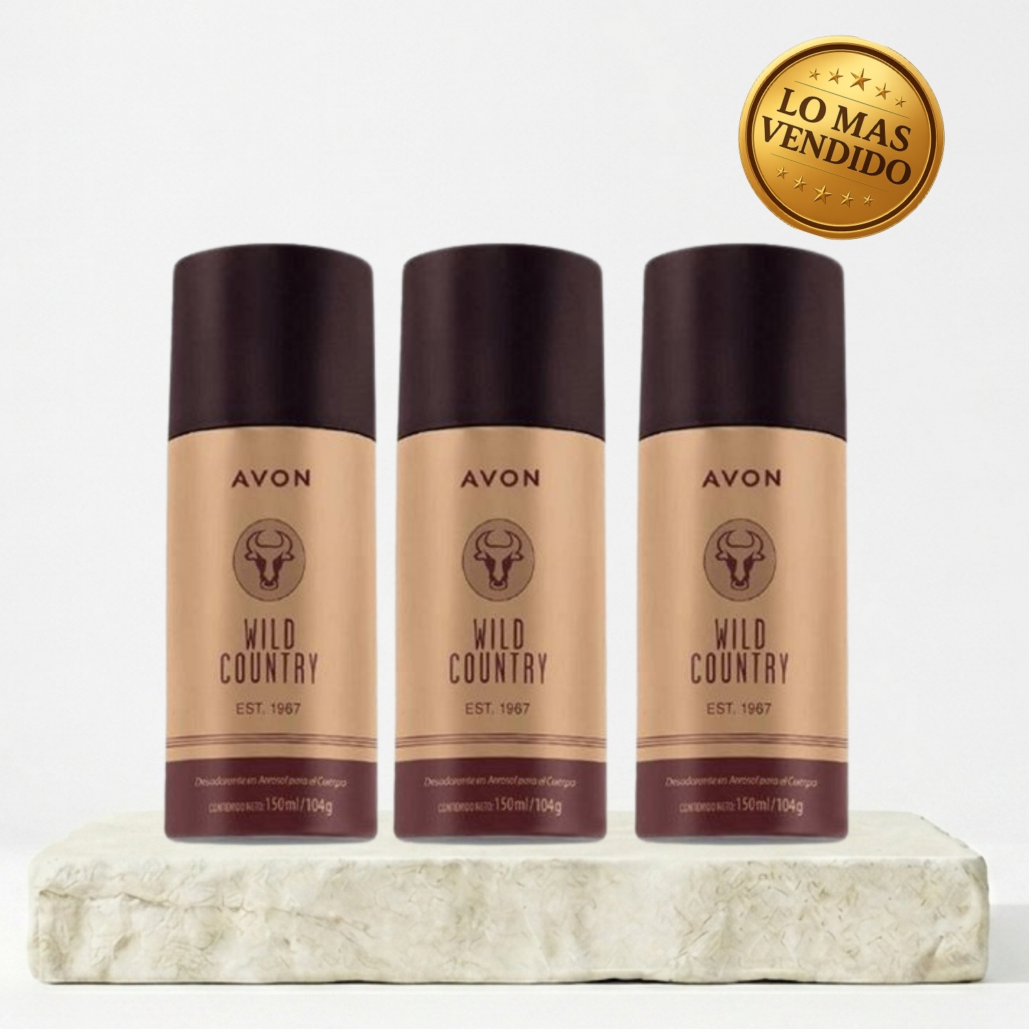 SET X 3 WILD COUNTRY DESODORANTE EN SPRAY 150 ML - 1