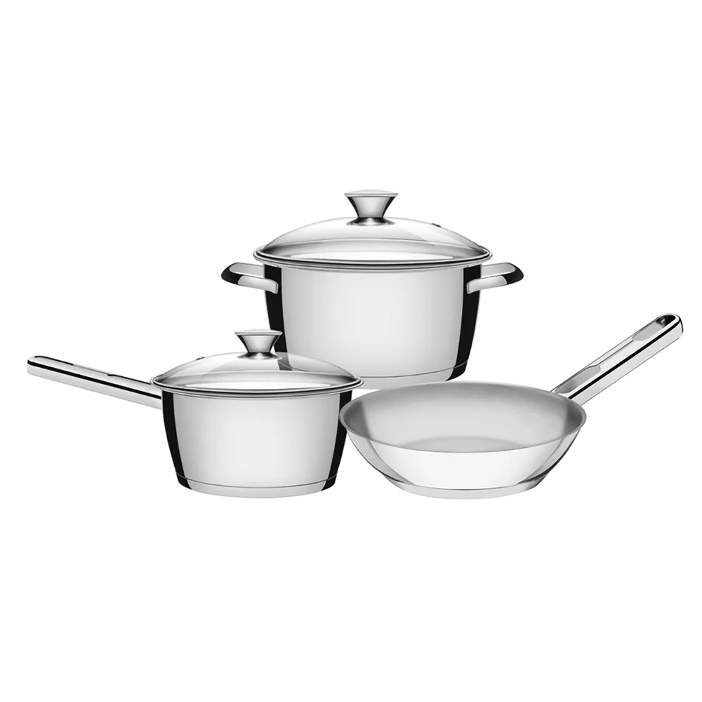 SET OLLAS TRAMONTINA 5 PZAS ALLEGRA T/VIDRIO 65660/694 - 1