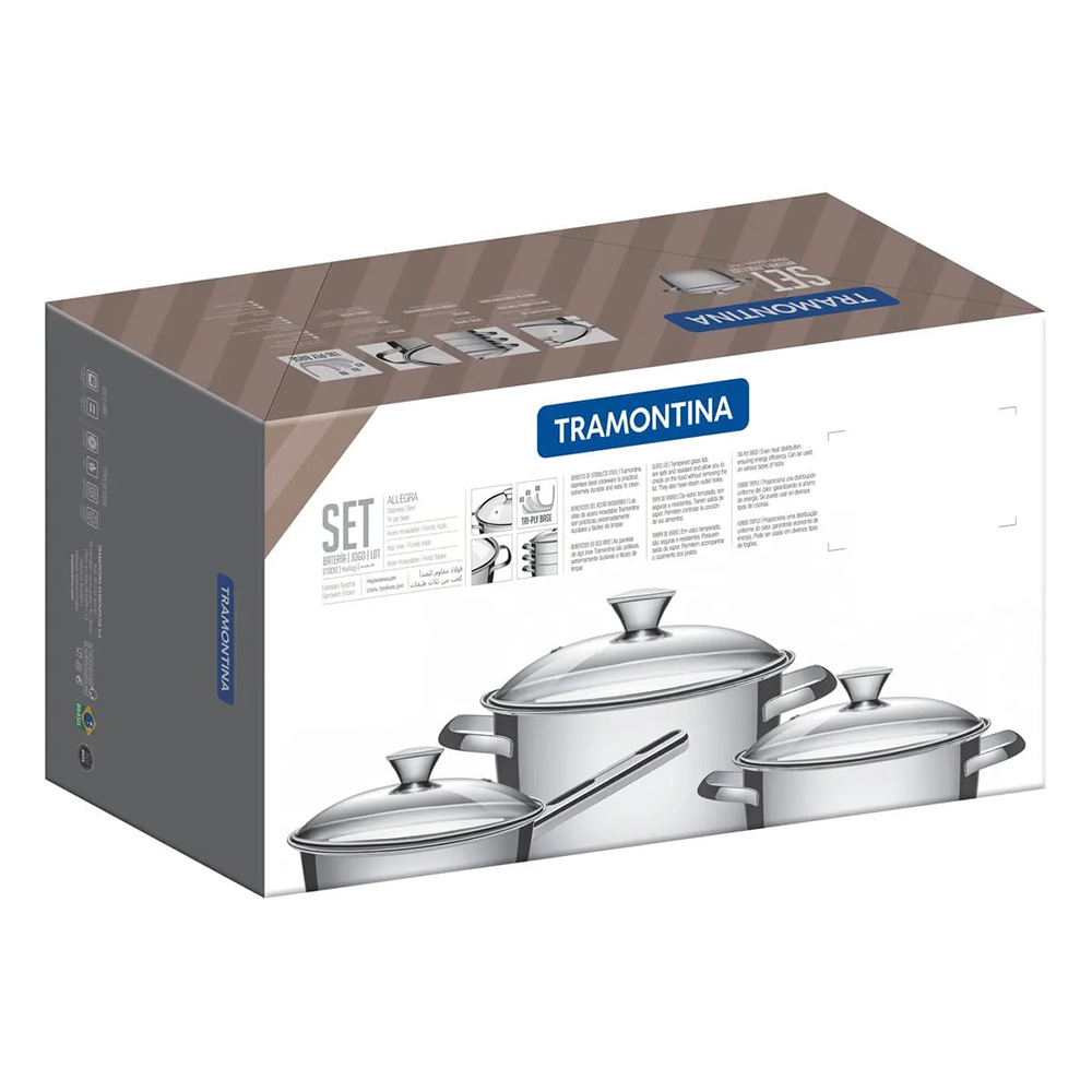 SET OLLAS TRAMONTINA 7 PZAS ALLEGRA 65650/324 - 5