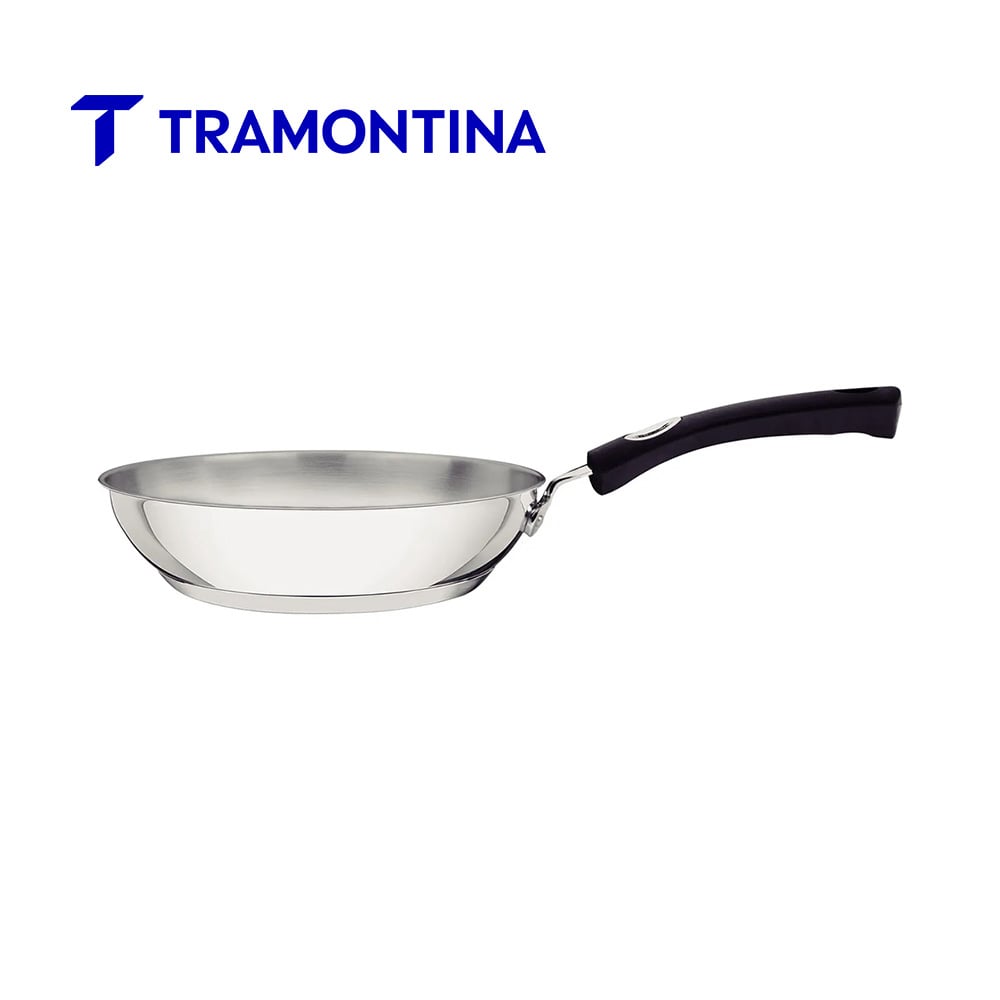SARTÉN TRAMONTINA ACERO INOXIDABLE 24 CM SOLAR SILICONE 62135/240 - 1