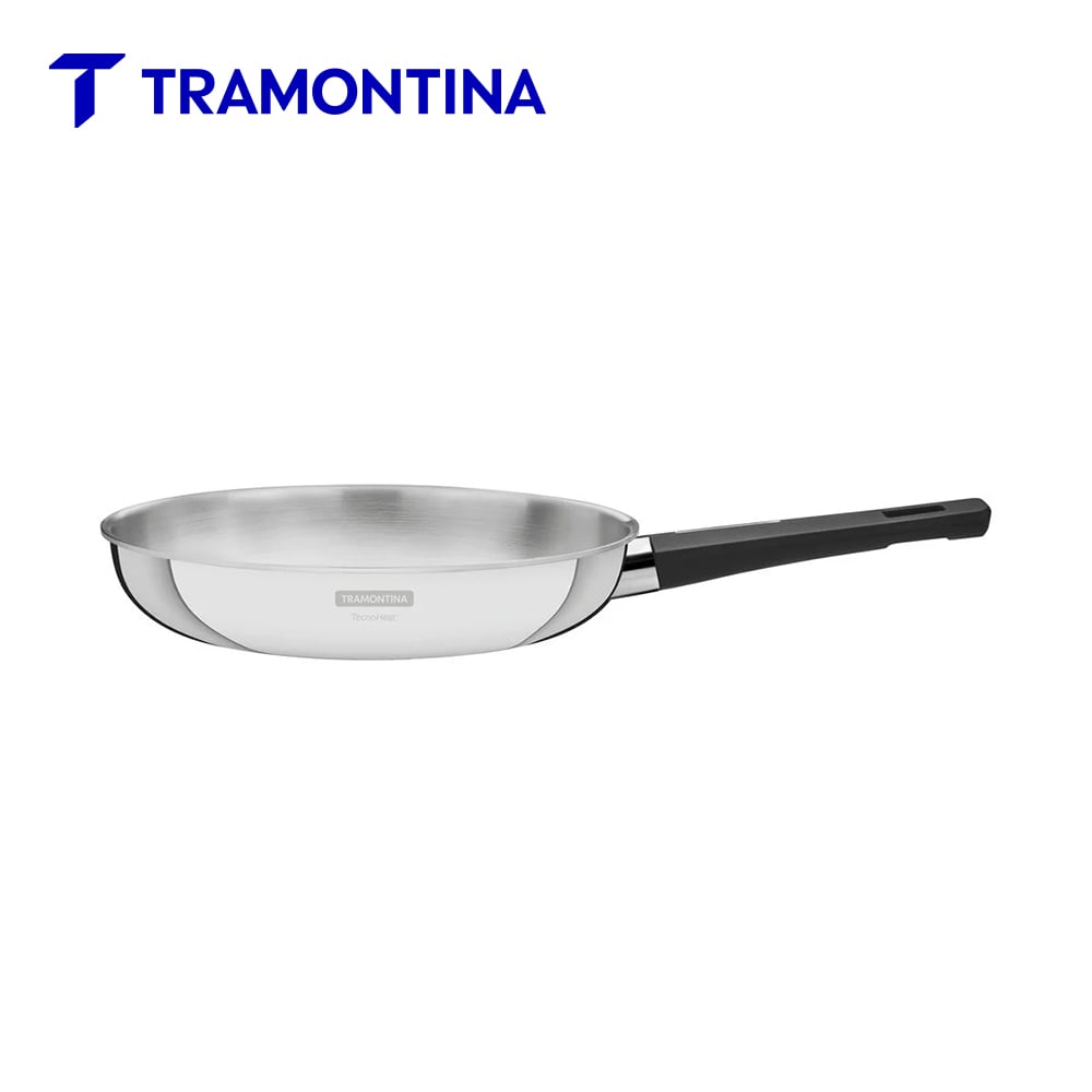 SARTÉN PROFESIONAL TRAMONTINA GRANO INOX 26CM MANGO BAQUELITA - 4